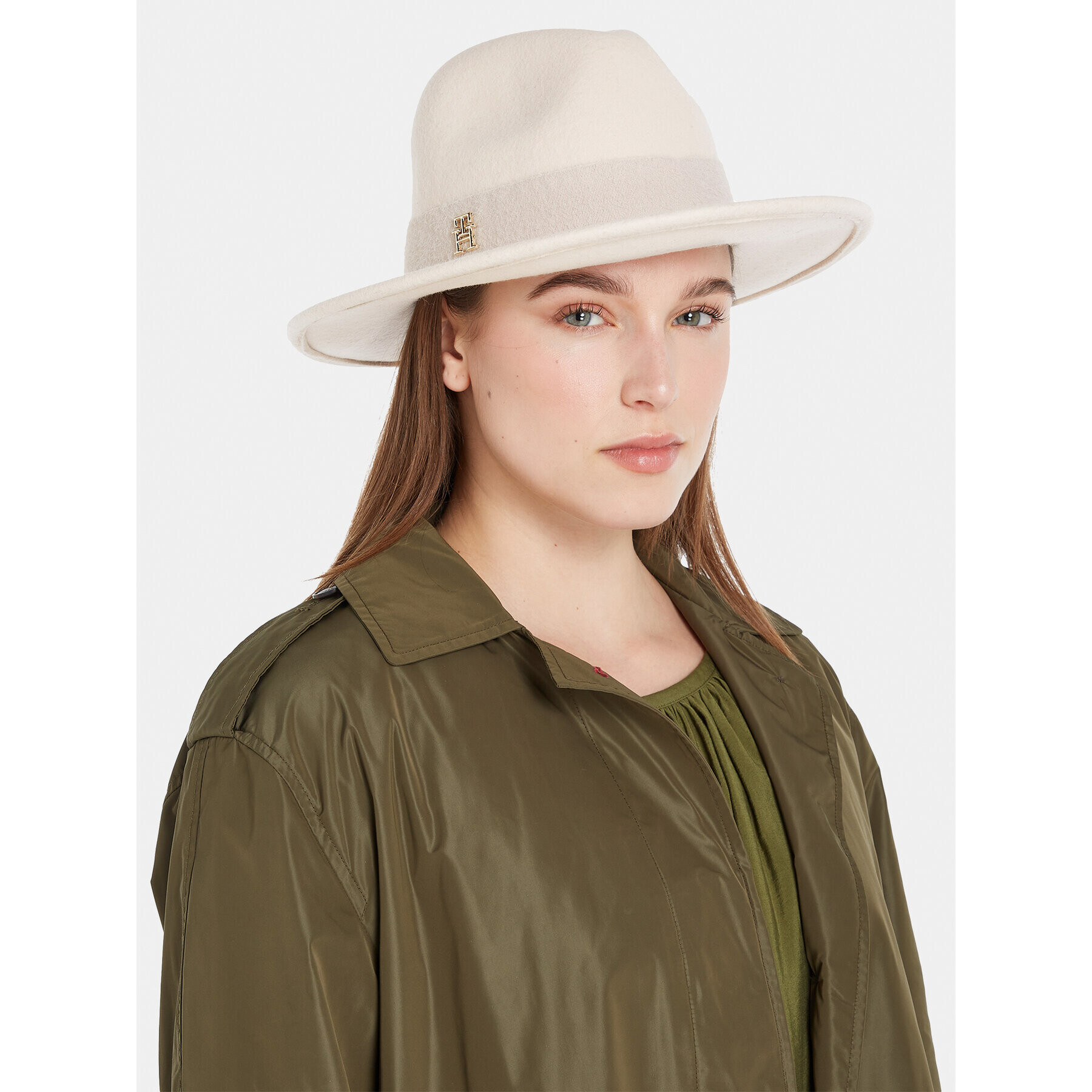 Tommy Hilfiger Капела Limitless Chic Fedora AW0AW15298 Бежов - Pepit.bg