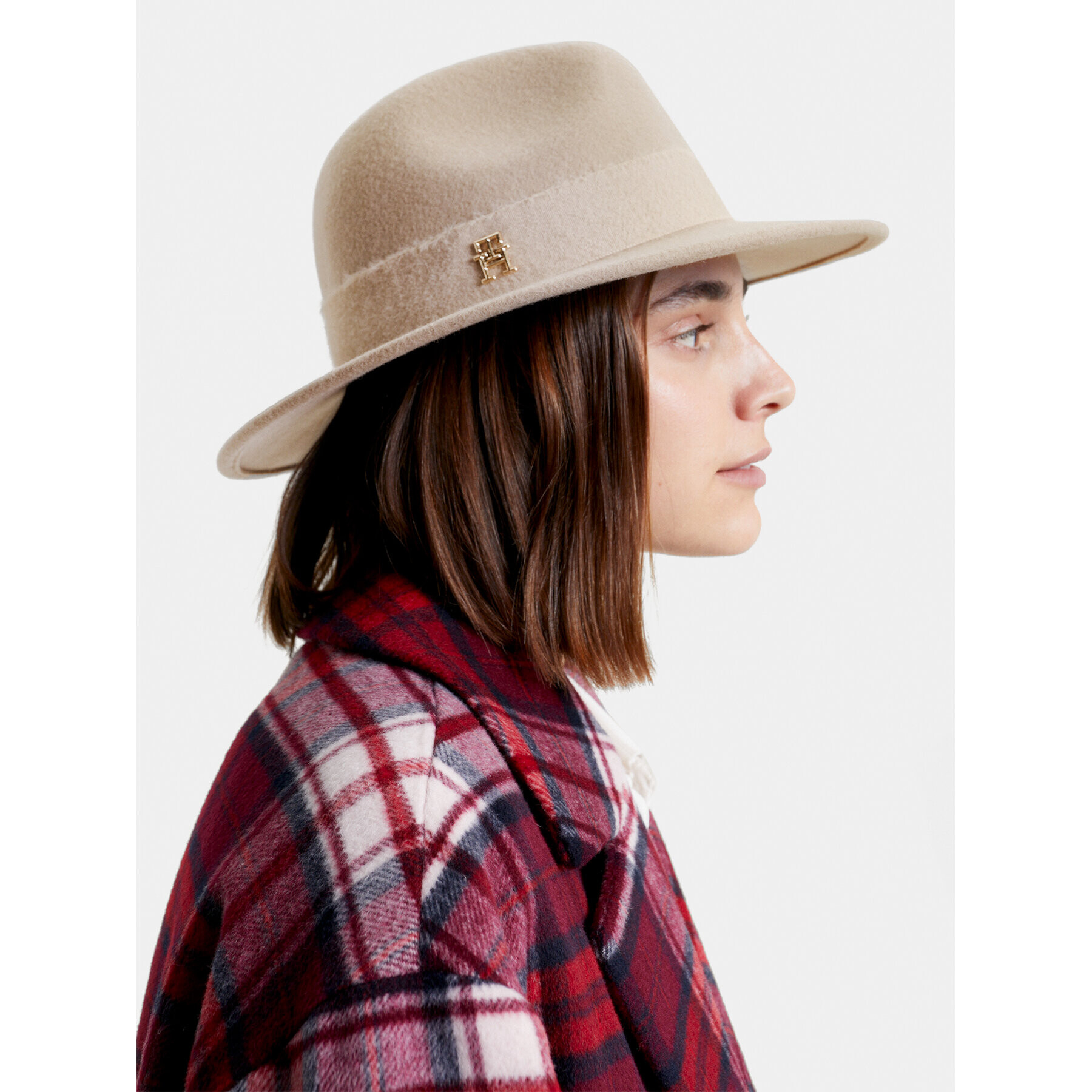 Tommy Hilfiger Капела Limitless Chic Fedora AW0AW15298 Бежов - Pepit.bg