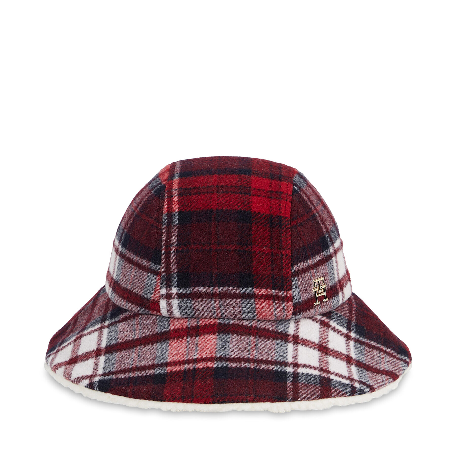 Tommy Hilfiger Капела Tommy Check Bucket Hat AW0AW15313 Тъмносин - Pepit.bg