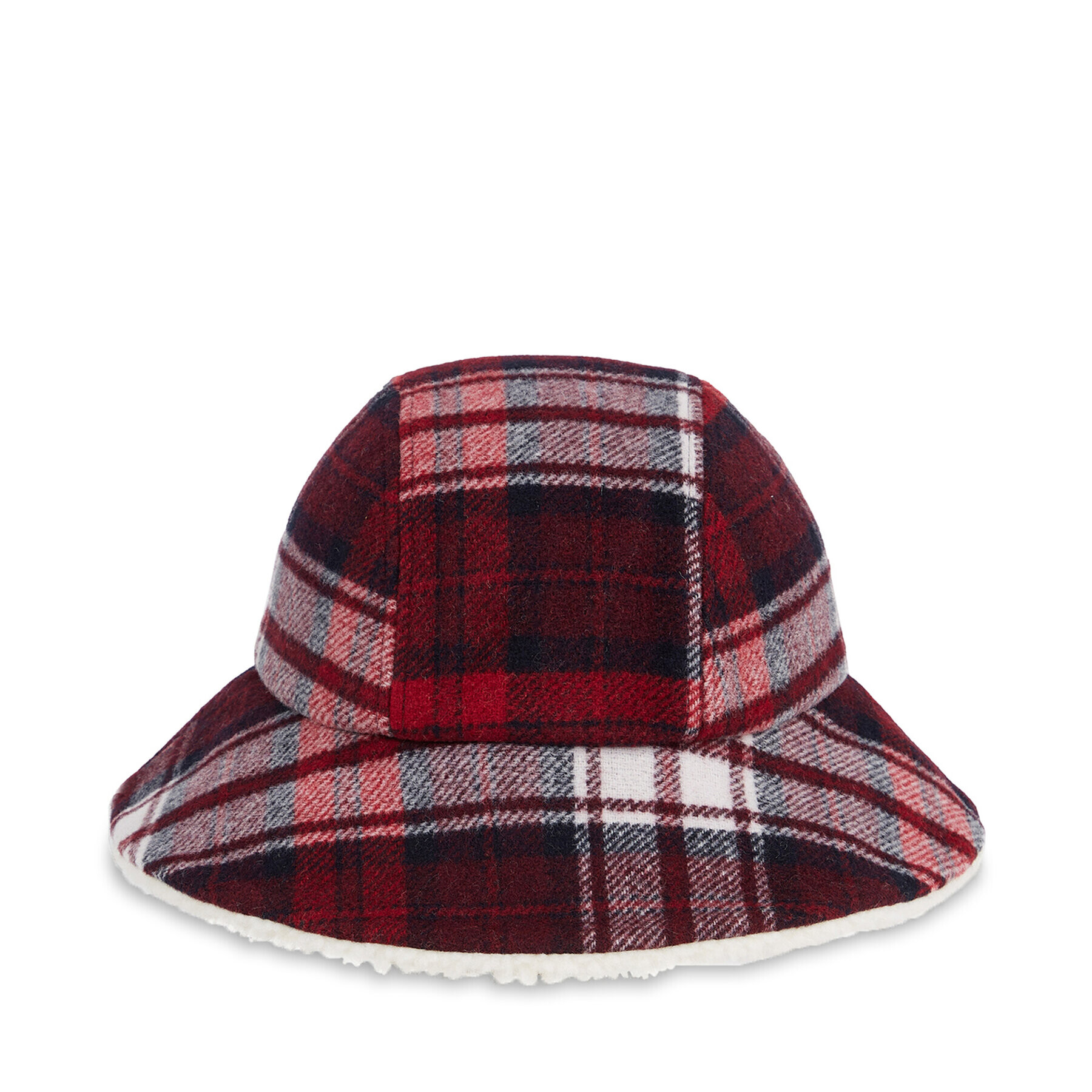 Tommy Hilfiger Капела Tommy Check Bucket Hat AW0AW15313 Тъмносин - Pepit.bg