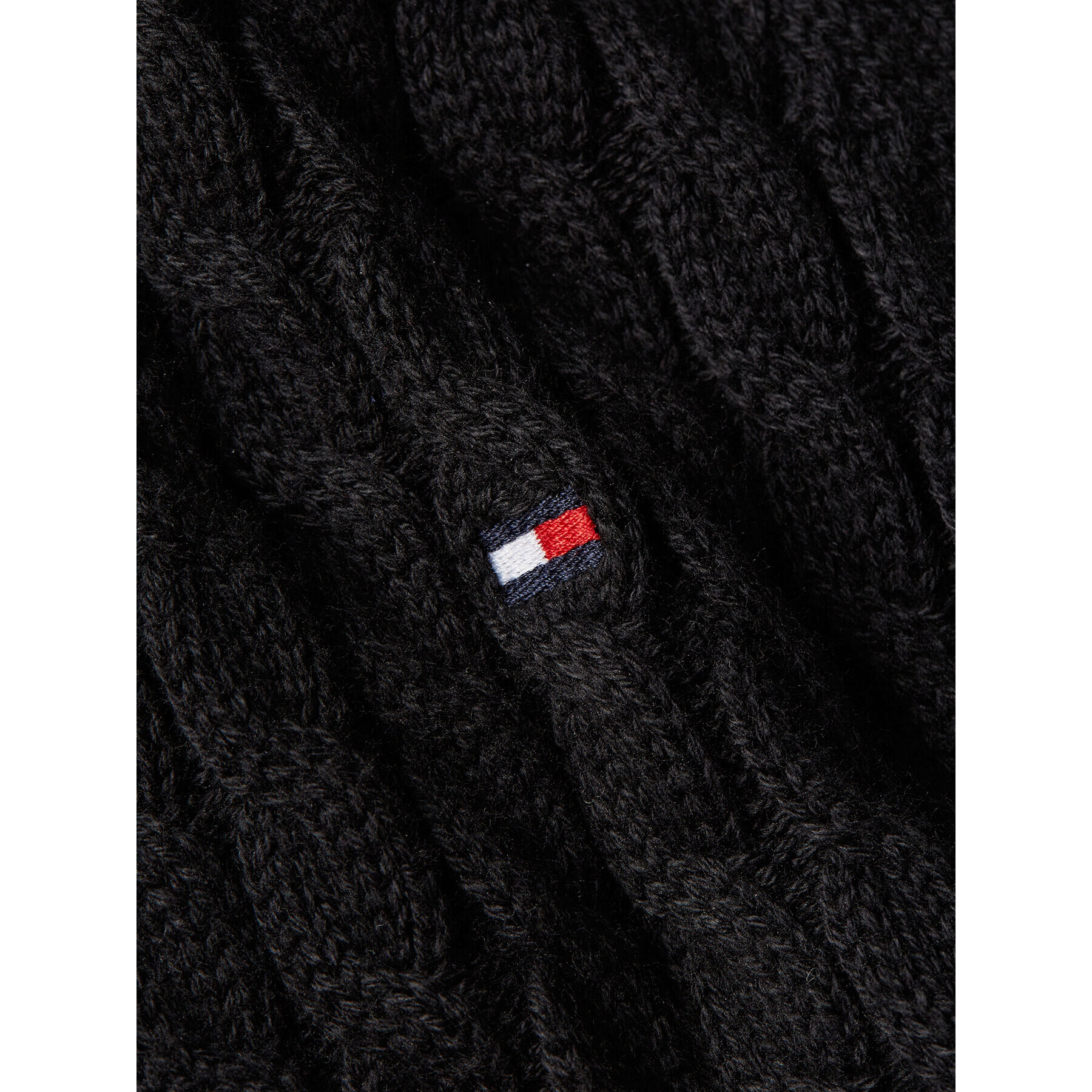 Tommy Hilfiger Кардиган Co Mini WW0WW40265 Черен Regular Fit - Pepit.bg