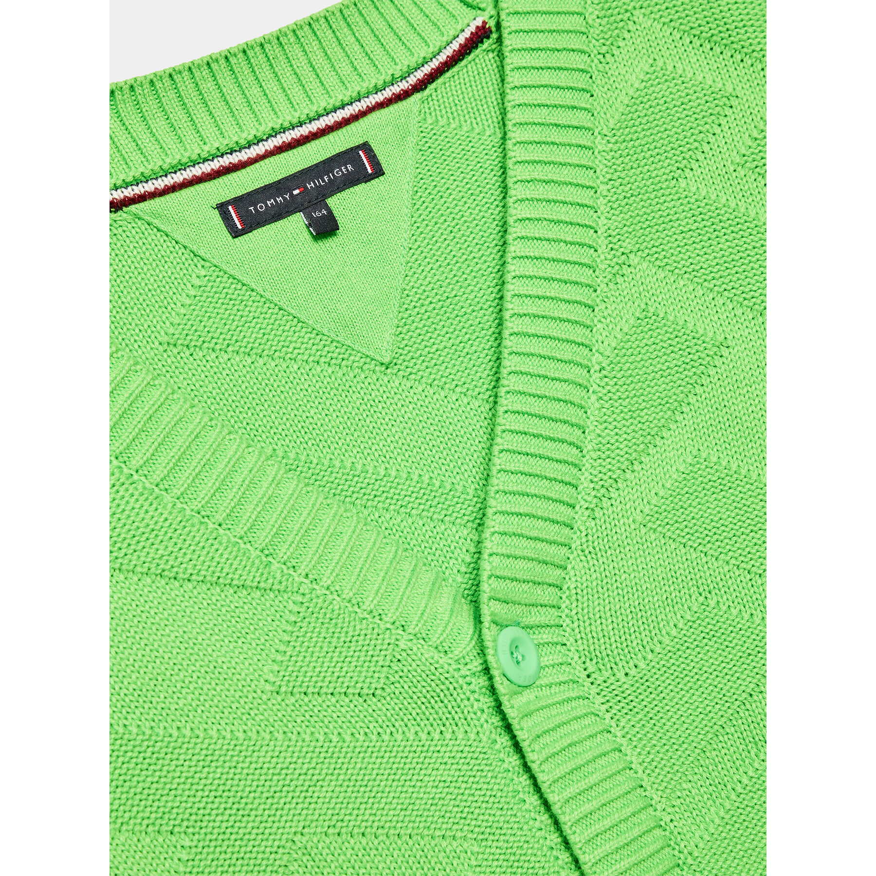Tommy Hilfiger Кардиган KB0KB08220 D Зелен Regular Fit - Pepit.bg