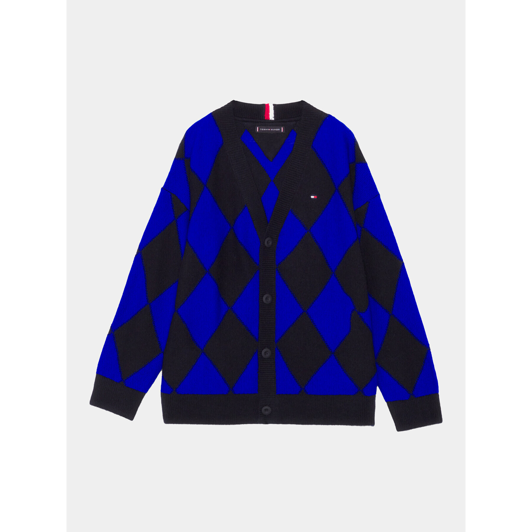 Tommy Hilfiger Кардиган KB0KB08622 Тъмносин Regular Fit - Pepit.bg