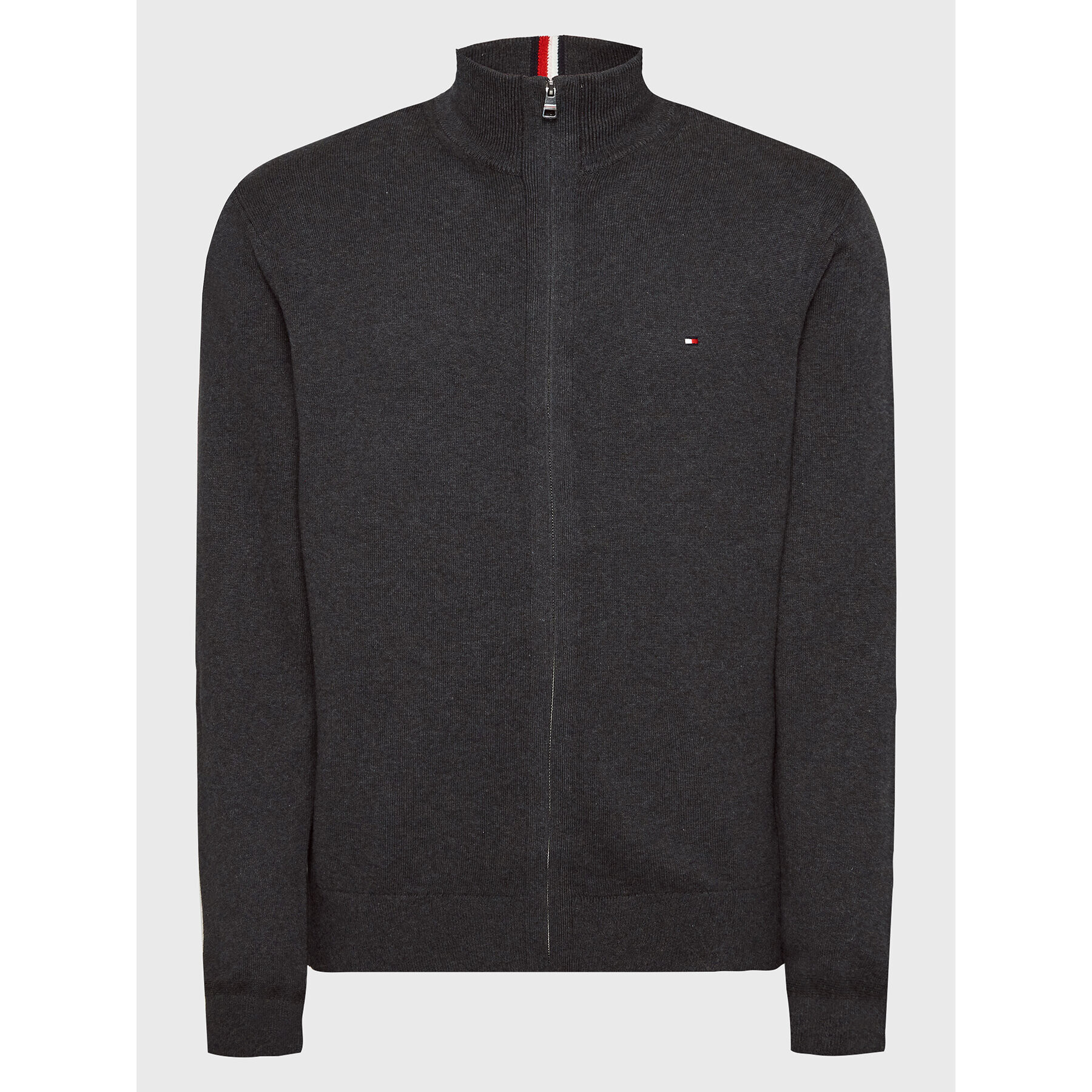 Tommy Hilfiger Кардиган MW0MW28050 Сив Regular Fit - Pepit.bg