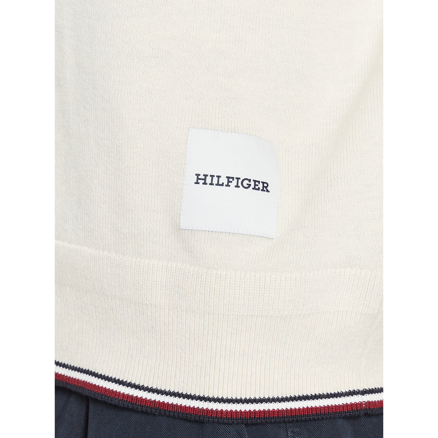 Tommy Hilfiger Кардиган MW0MW32038 Екрю Regular Fit - Pepit.bg