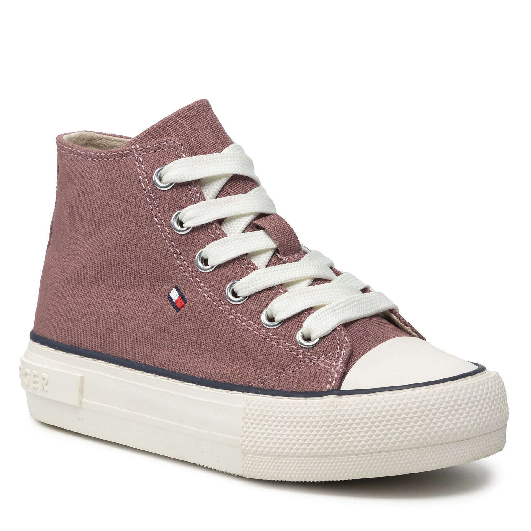 Tommy Hilfiger Кецове High Top Lace-Up Sneaker T3A4-32119-0890 M Розов - Pepit.bg