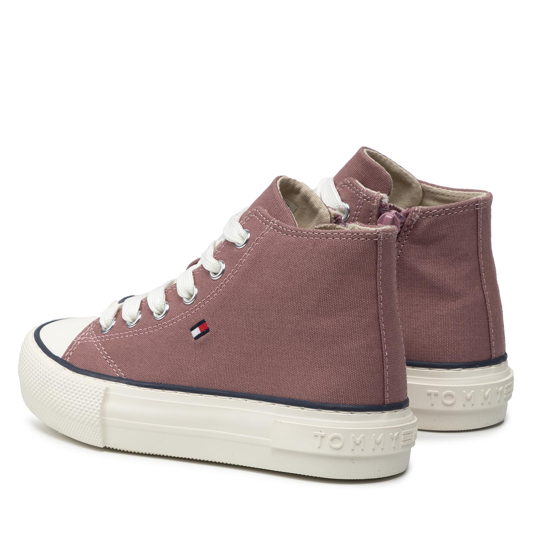 Tommy Hilfiger Кецове High Top Lace-Up Sneaker T3A4-32119-0890 M Розов - Pepit.bg