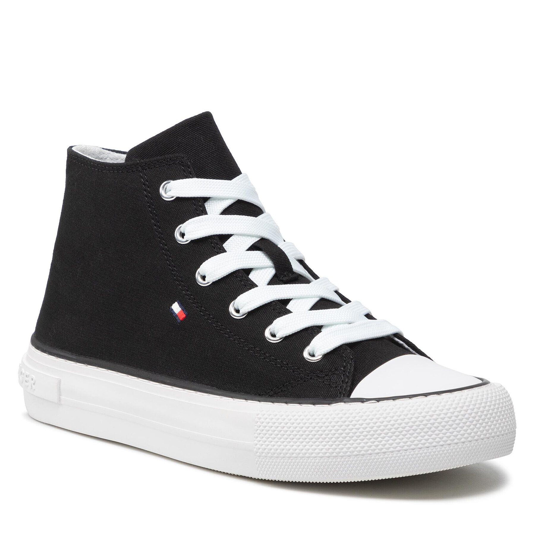 Tommy Hilfiger Кецове High Top Lace-Up Sneaker T3A4-32119-0890 S Черен - Pepit.bg