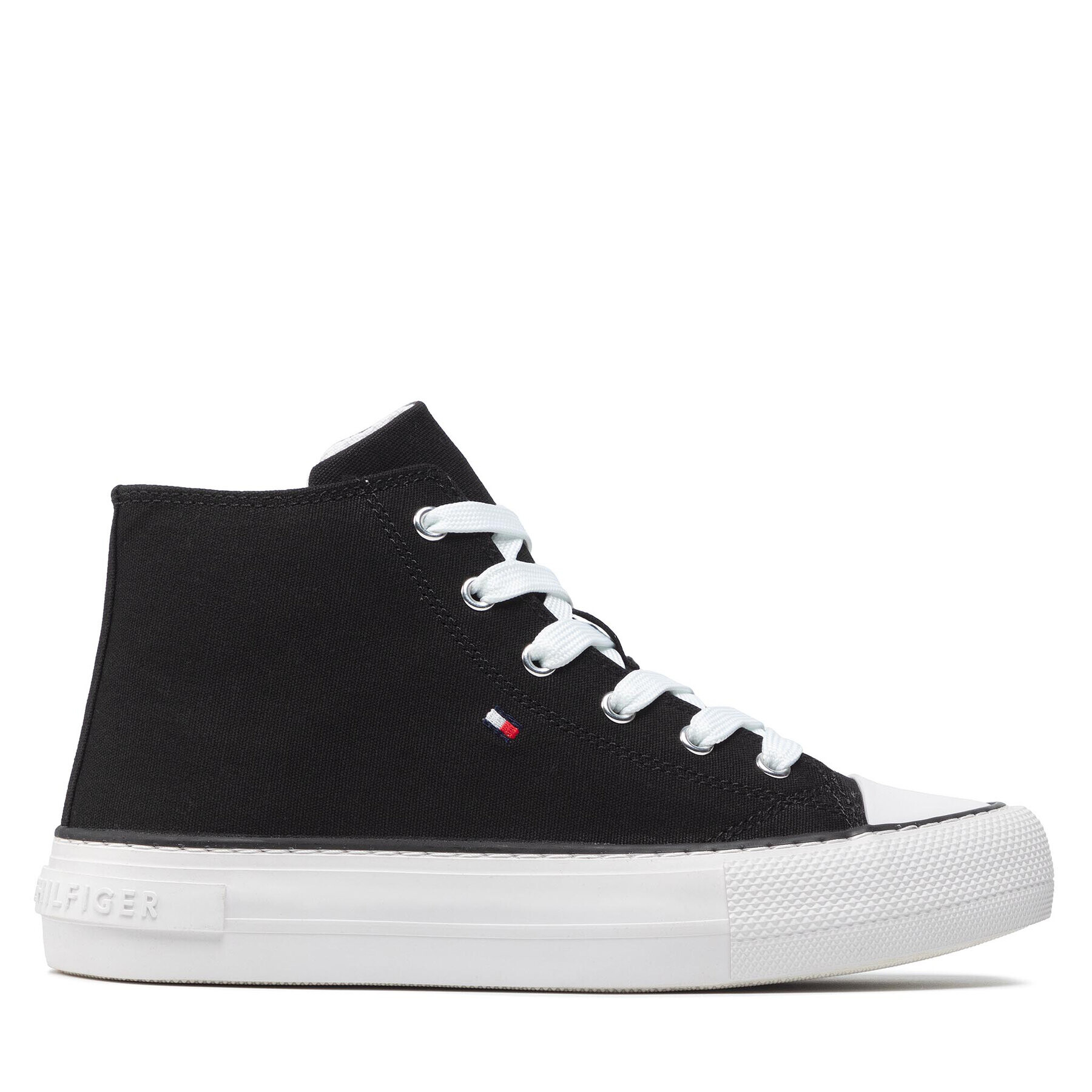 Tommy Hilfiger Кецове High Top Lace-Up Sneaker T3A4-32119-0890 S Черен - Pepit.bg