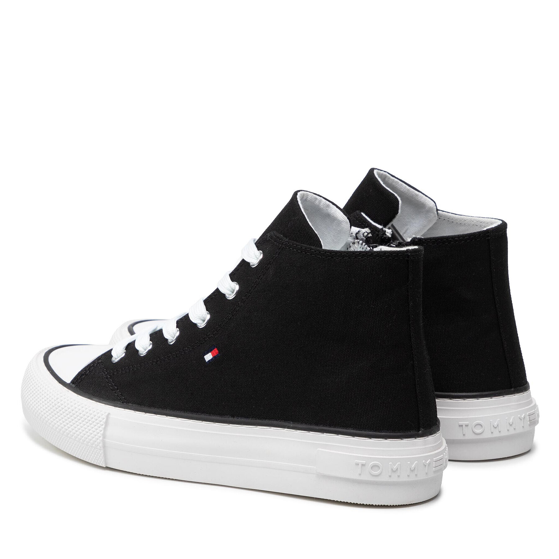 Tommy Hilfiger Кецове High Top Lace-Up Sneaker T3A4-32119-0890 S Черен - Pepit.bg