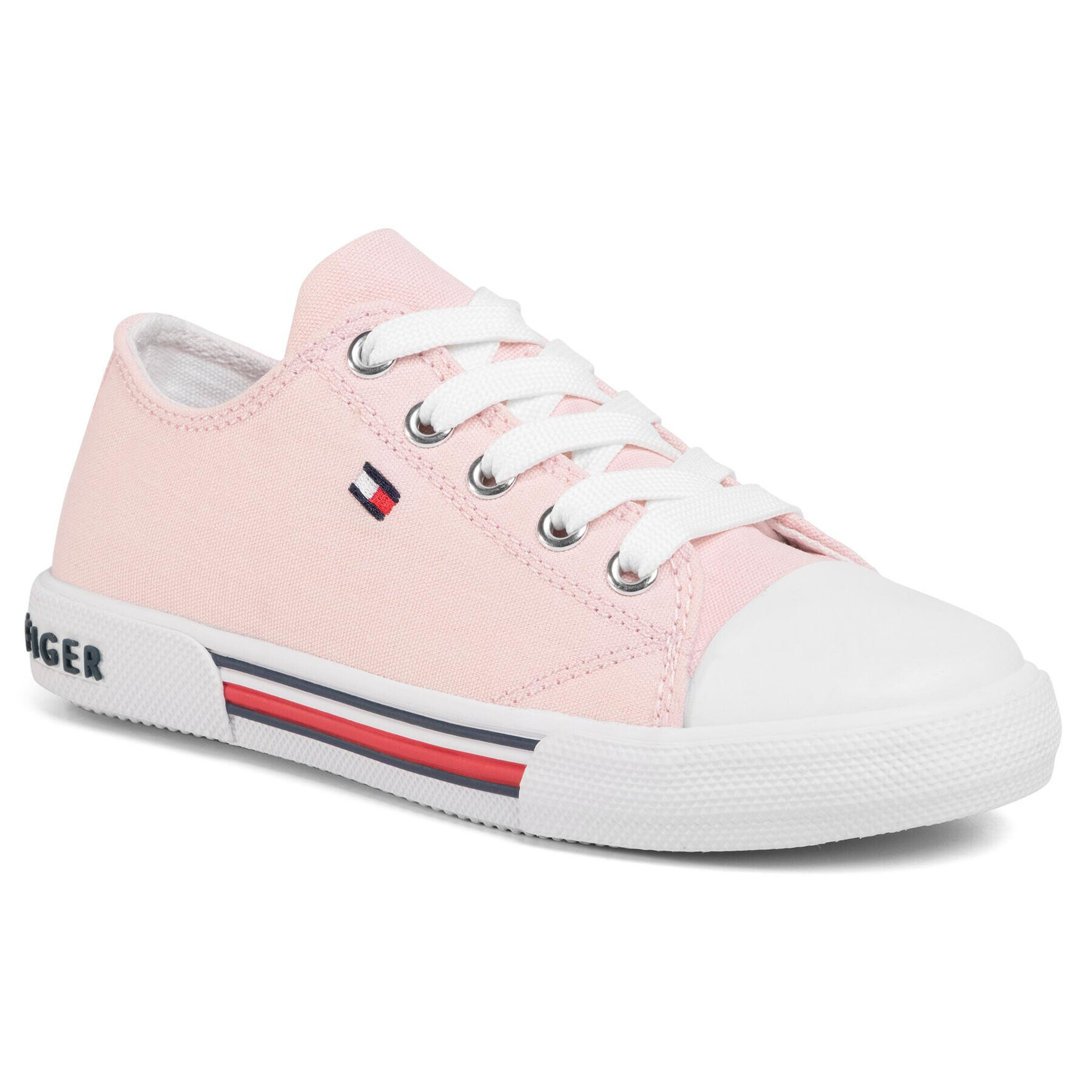 Tommy Hilfiger Кецове Low Cut Lace-Up Sneaker T3A4-30605-0890 M Розов - Pepit.bg