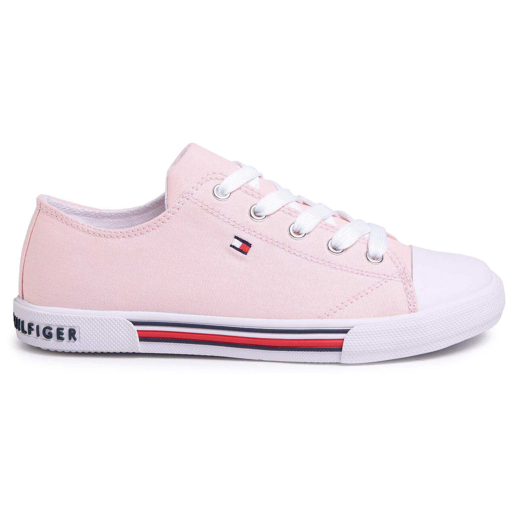 Tommy Hilfiger Кецове Low Cut Lace-Up Sneaker T3A4-30605-0890 S Розов - Pepit.bg