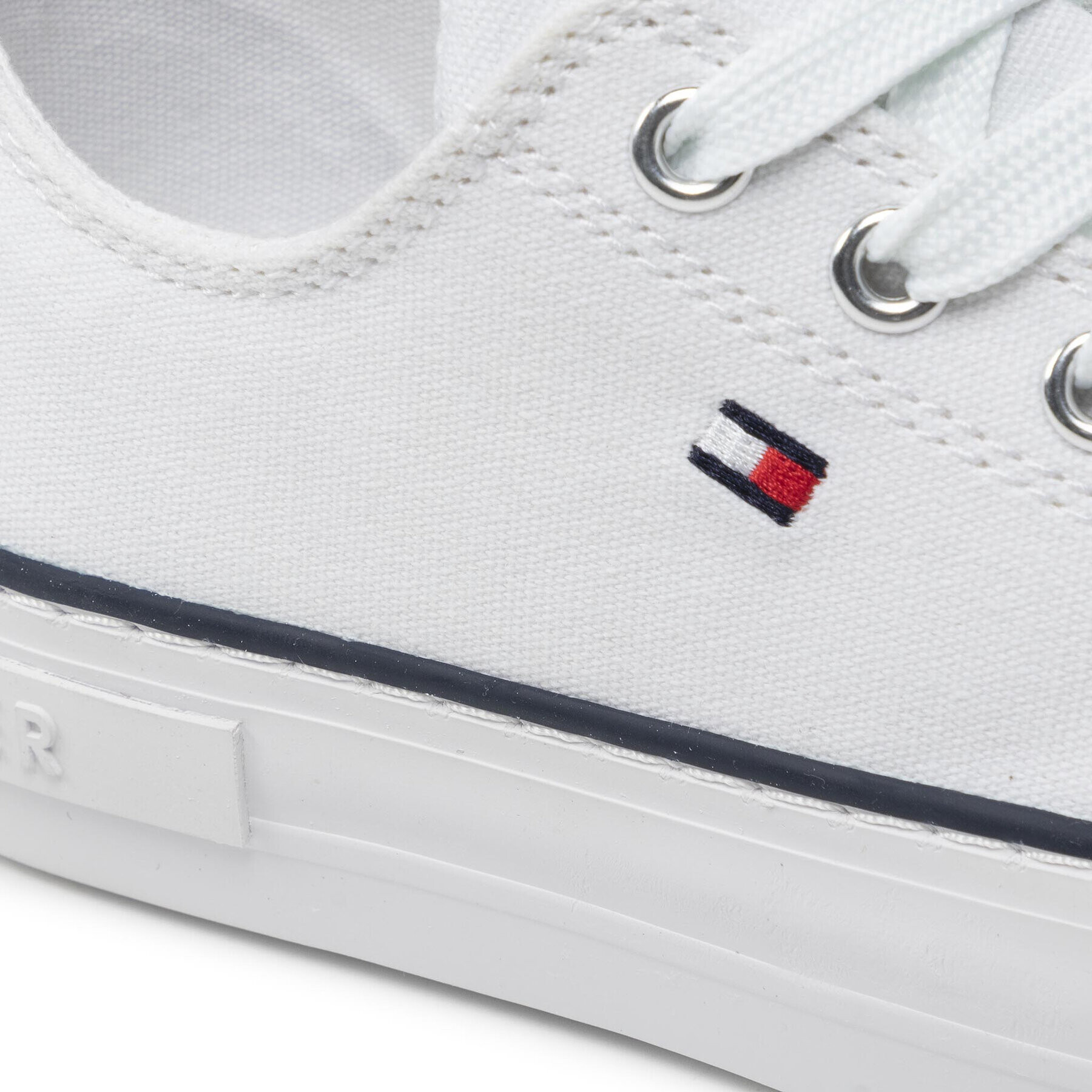 Tommy Hilfiger Кецове Low Cut Lace-Up Sneaker T3A4-32118-0890100 M Бял - Pepit.bg