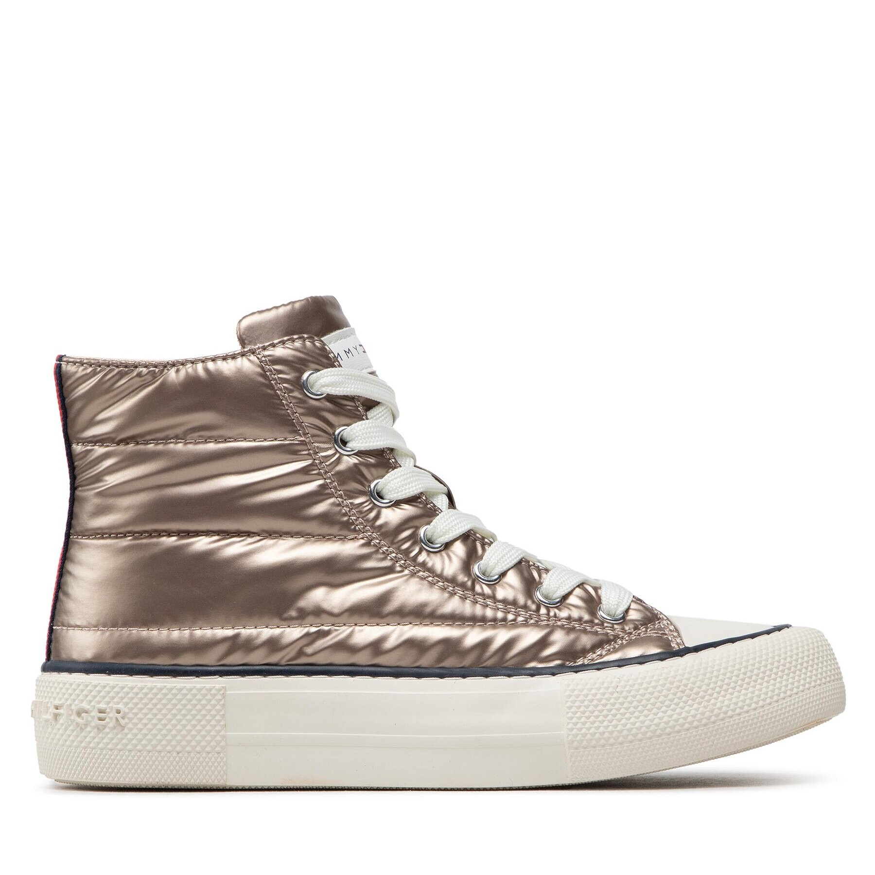 Tommy Hilfiger Кецове High Top Lace-Up Sneaker T3A9-32290-1437 S Златист - Pepit.bg