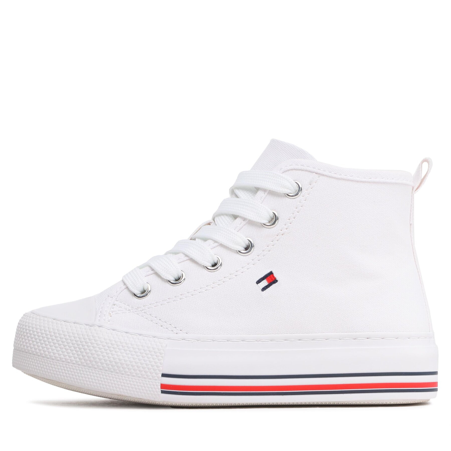 Tommy Hilfiger Кецове High Top LAce-Up Sneaker T3A9-32679-0890 M Бял - Pepit.bg