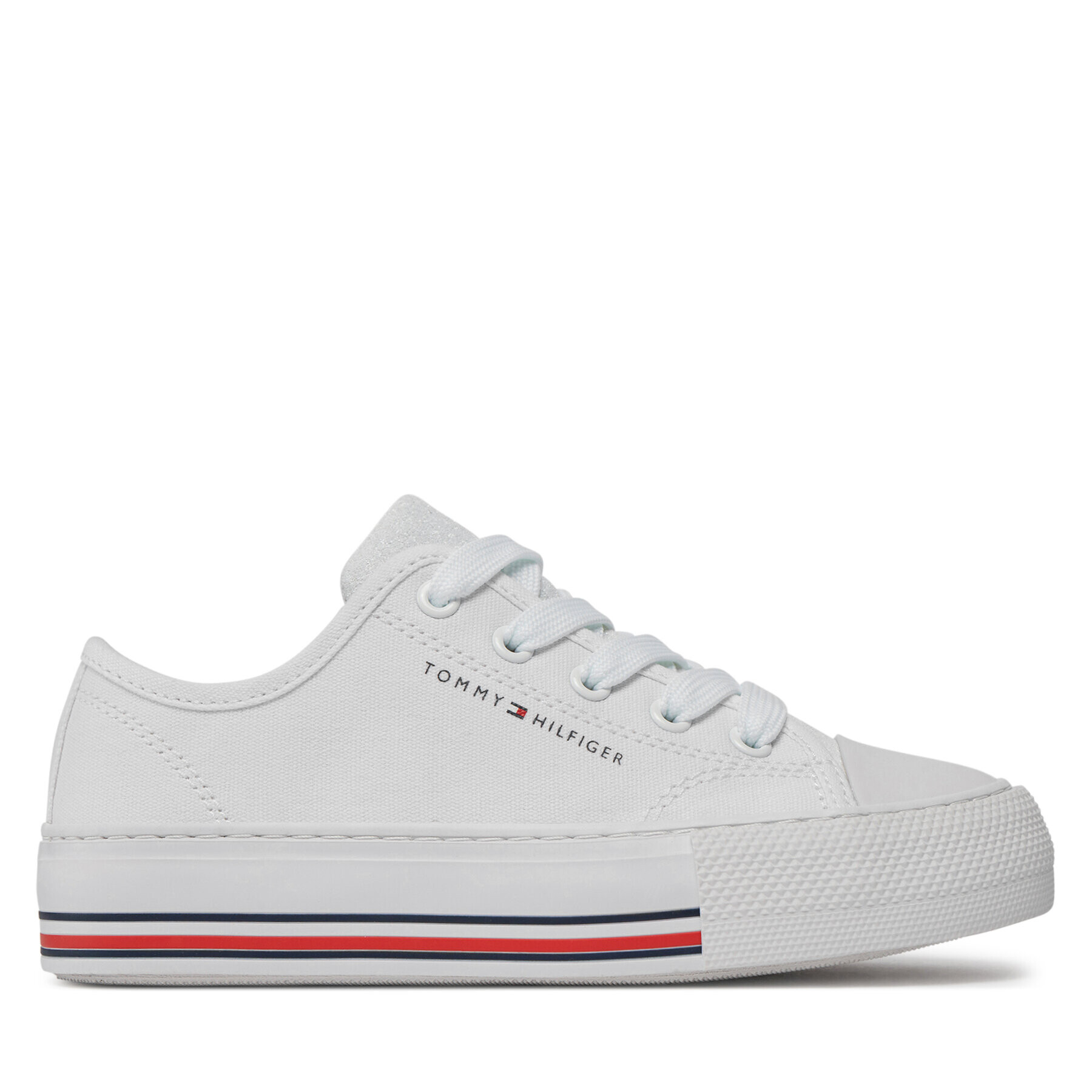 Tommy Hilfiger Кецове Low Cut Lace-Up Sneaker T3A9-33185-1687 M Бял - Pepit.bg