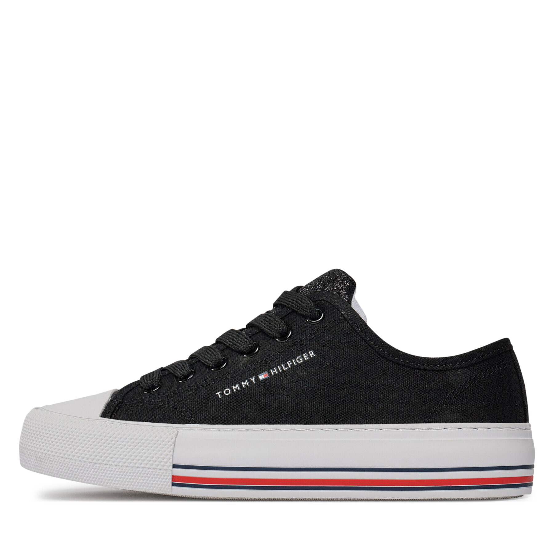 Tommy Hilfiger Кецове Low Cut Lace-Up Sneaker T3A9-33185-1687 S Черен - Pepit.bg