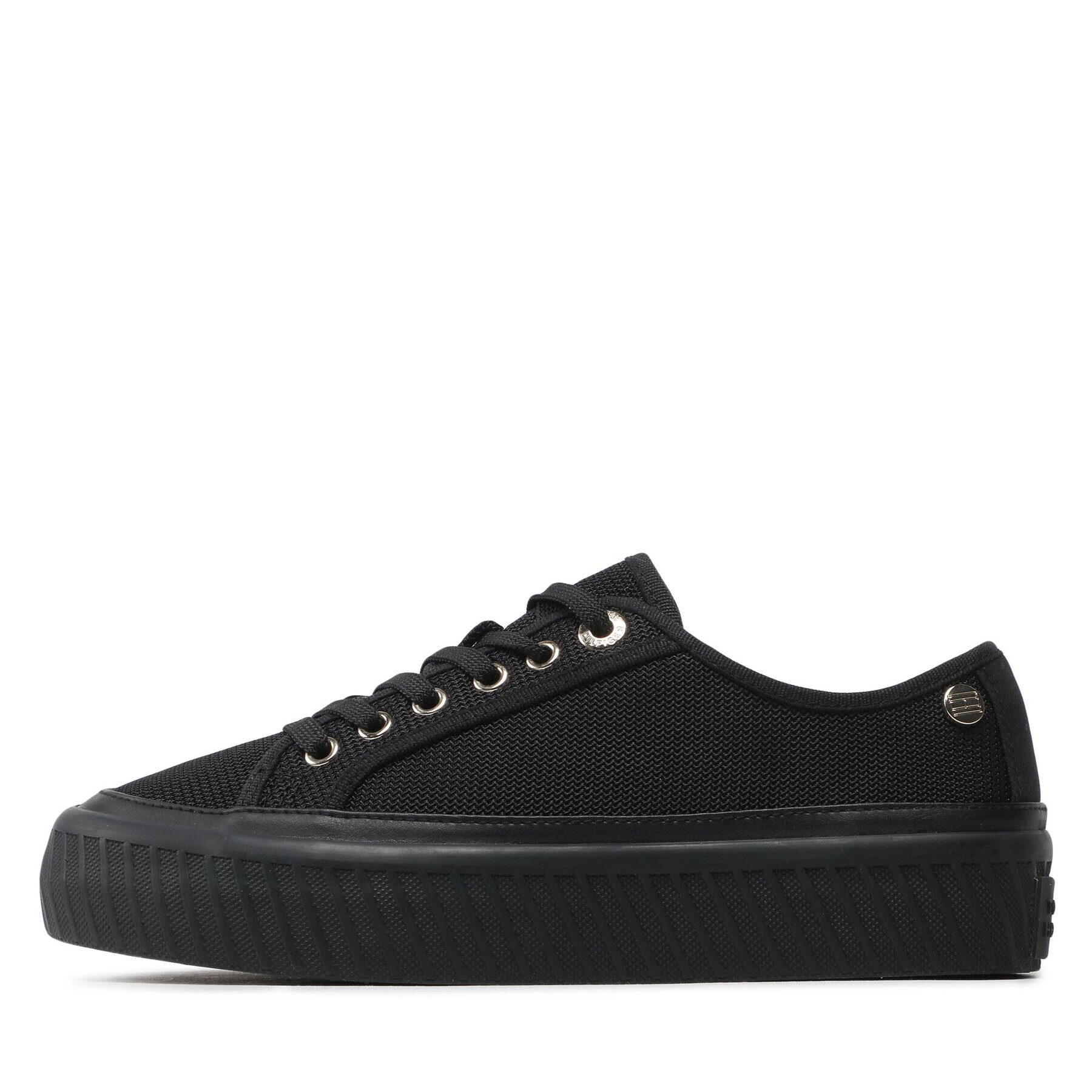 Tommy Hilfiger Кецове Platform Vulcanized Sneaker FW0FW07156 Черен - Pepit.bg