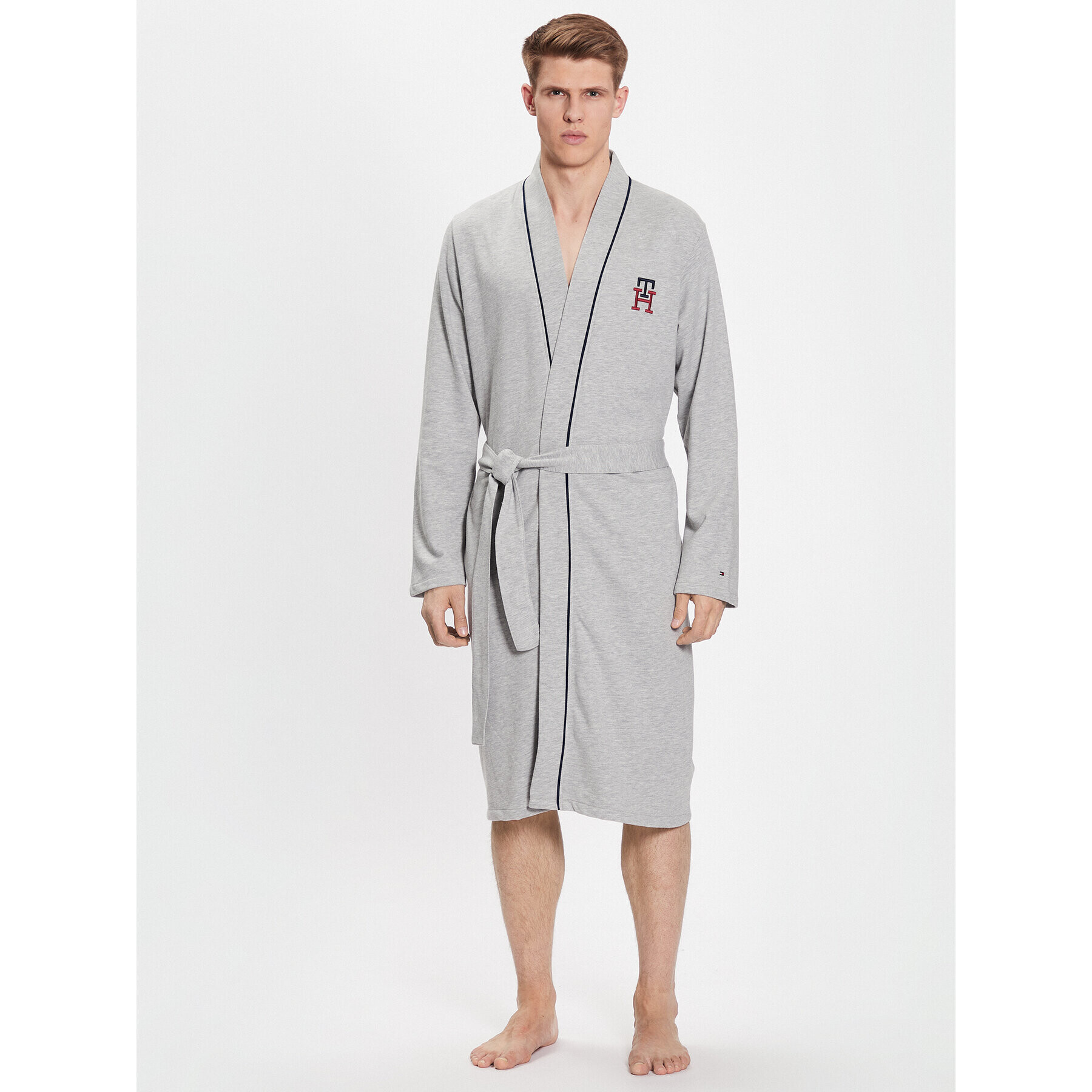 Tommy Hilfiger Халат UM0UM02840 Сив Regular Fit - Pepit.bg