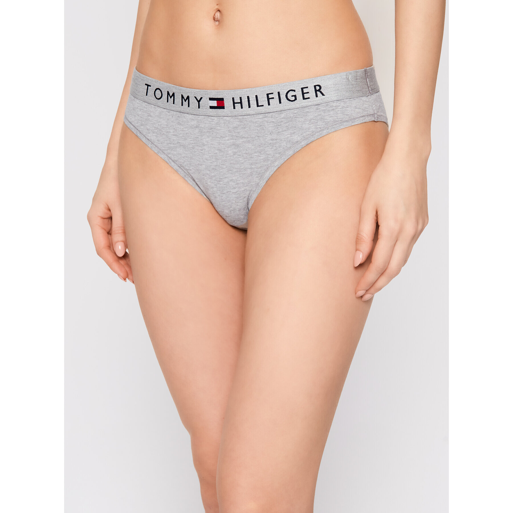 Tommy Hilfiger Класически дамски бикини Bikini UW0UW01566 Сив - Pepit.bg