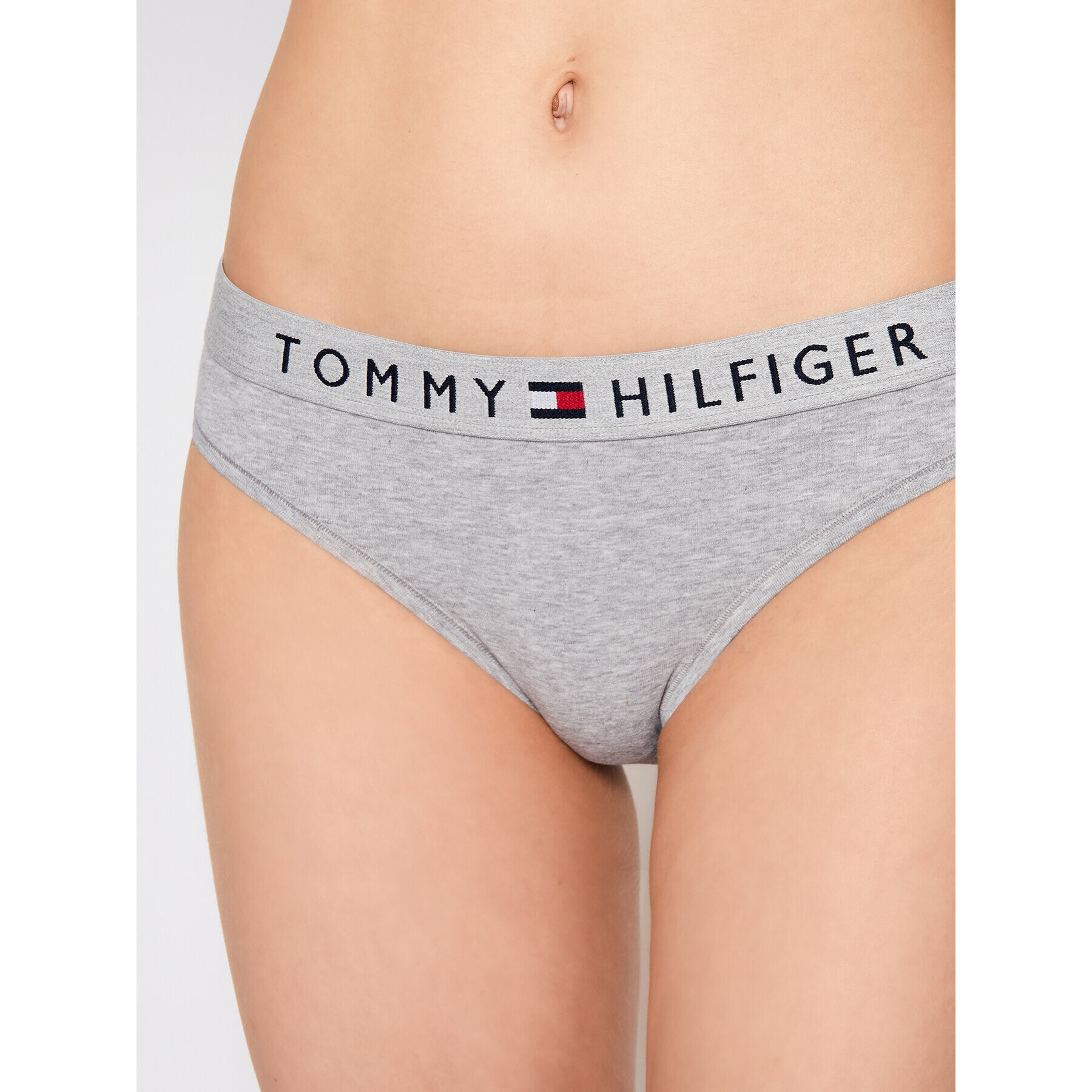 Tommy Hilfiger Класически дамски бикини Bikini UW0UW01566 Сив - Pepit.bg