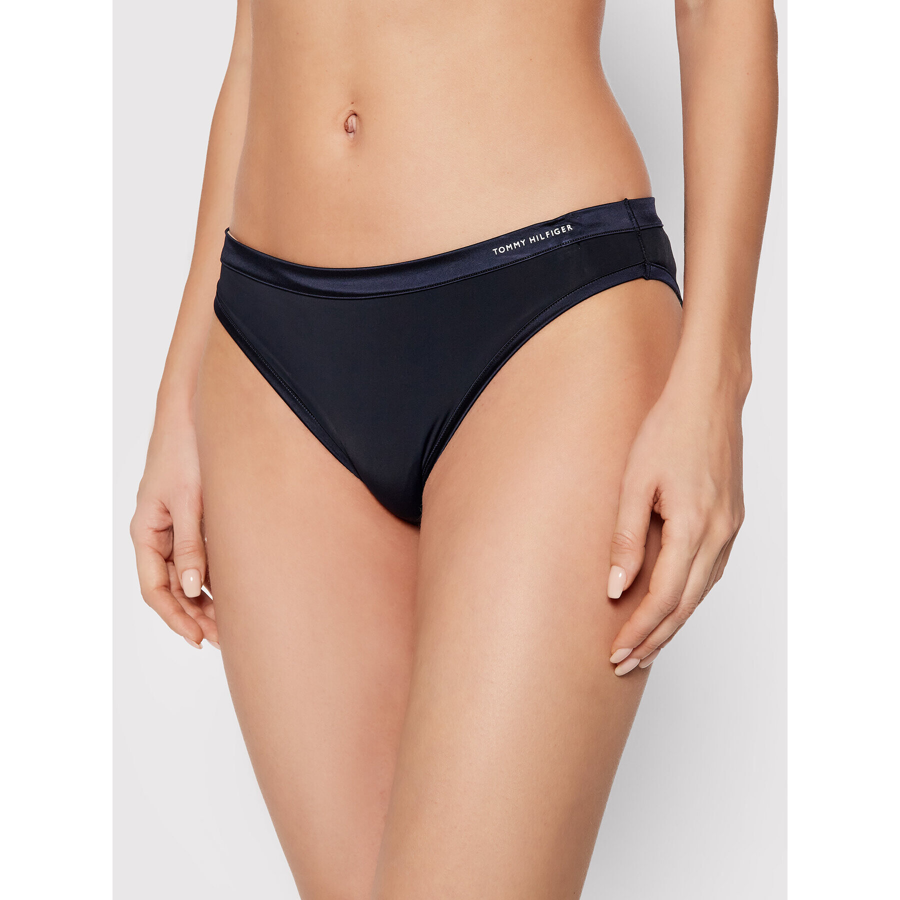 Tommy Hilfiger Класически дамски бикини Bikini UW0UW03258 Тъмносин - Pepit.bg