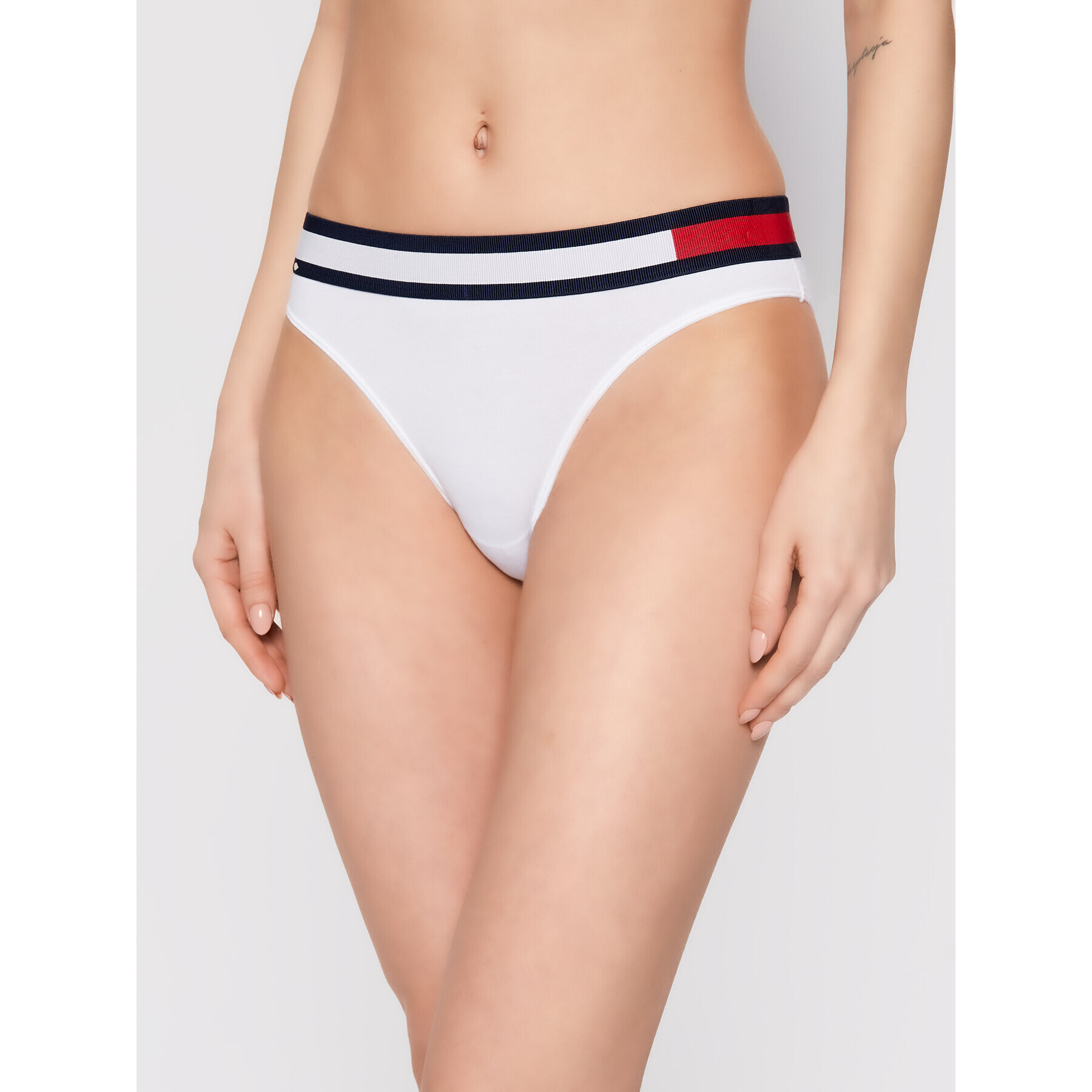 Tommy Hilfiger Класически дамски бикини UW0UW01560 Бял - Pepit.bg