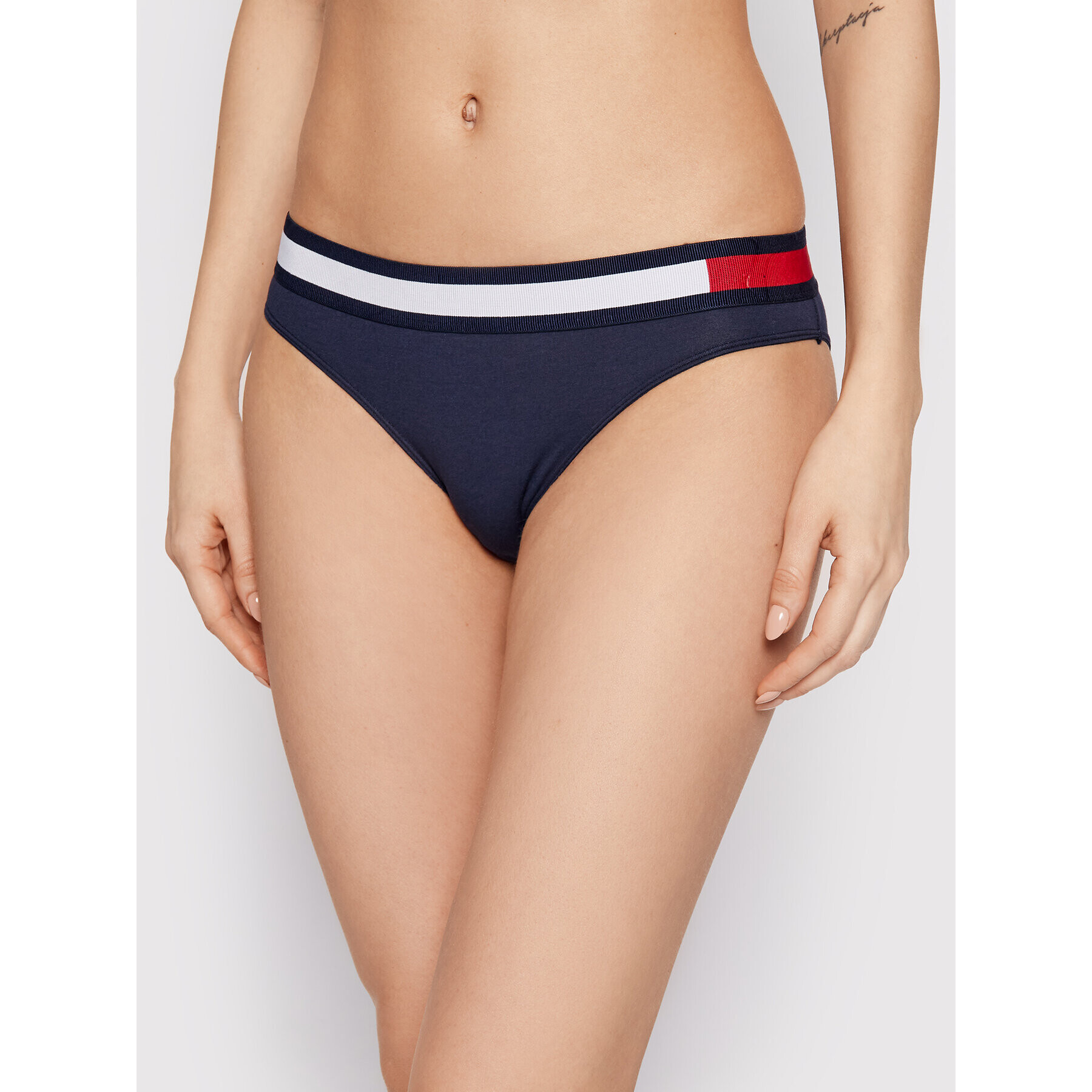 Tommy Hilfiger Класически дамски бикини UW0UW01560 Тъмносин - Pepit.bg