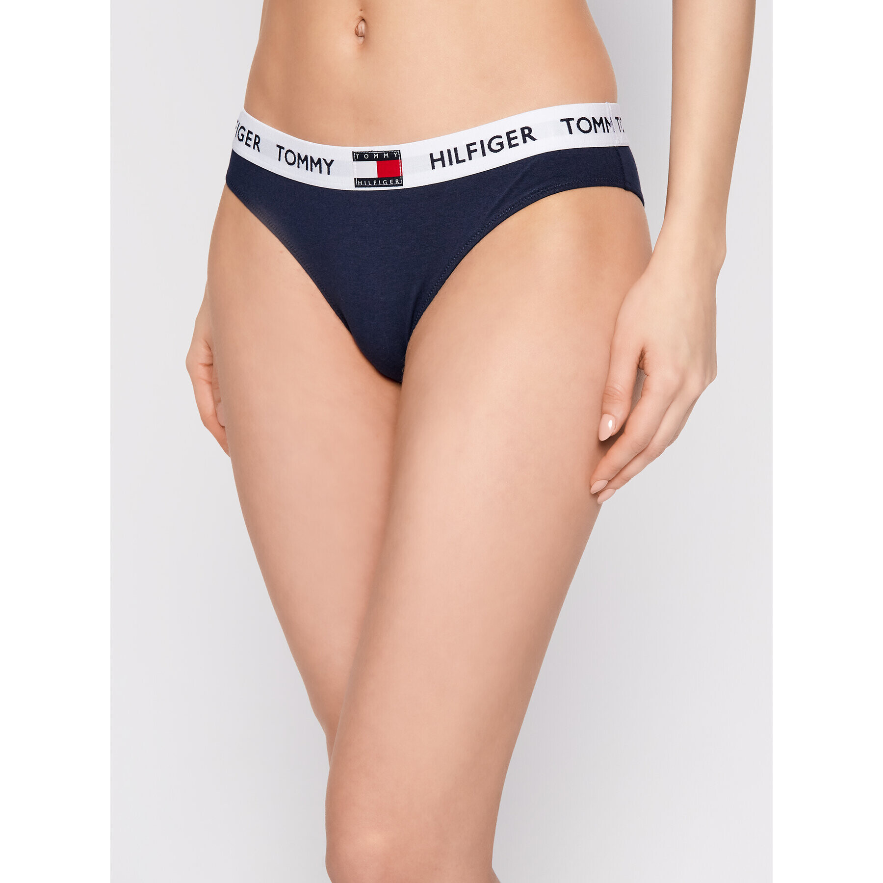 Tommy Hilfiger Класически дамски бикини UW0UW02193 Тъмносин - Pepit.bg