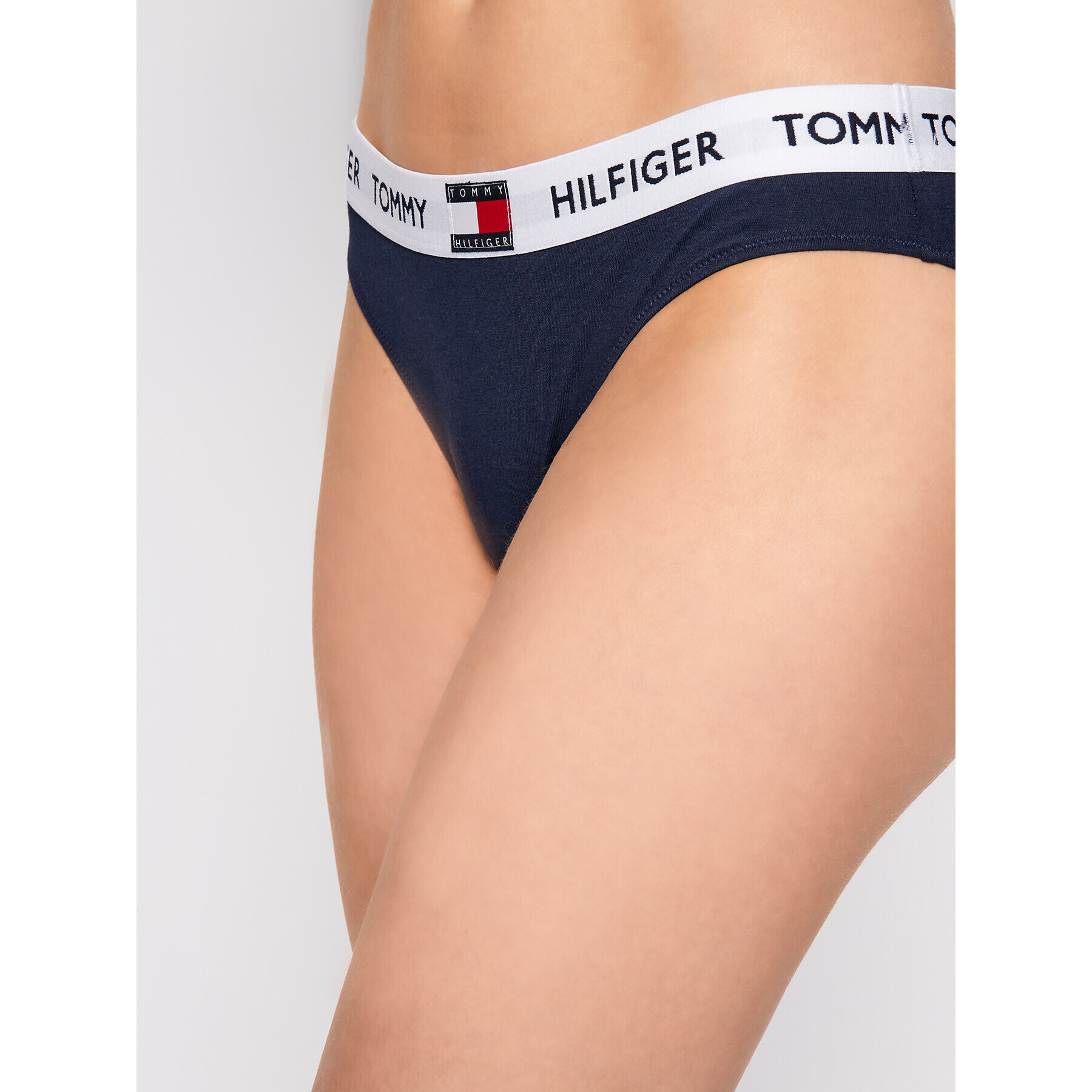 Tommy Hilfiger Класически дамски бикини UW0UW02193 Тъмносин - Pepit.bg