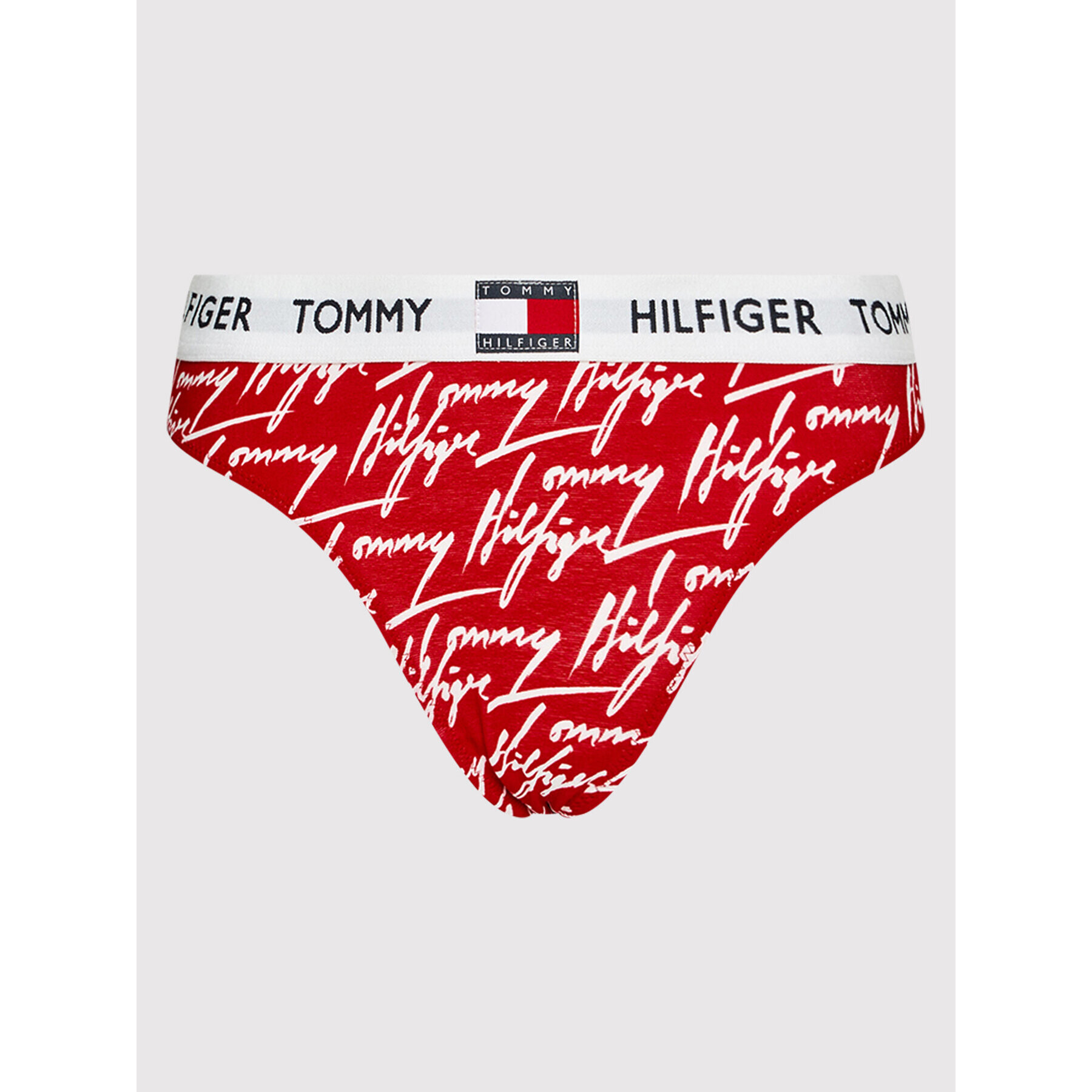 Tommy Hilfiger Класически дамски бикини UW0UW02206 Червен - Pepit.bg