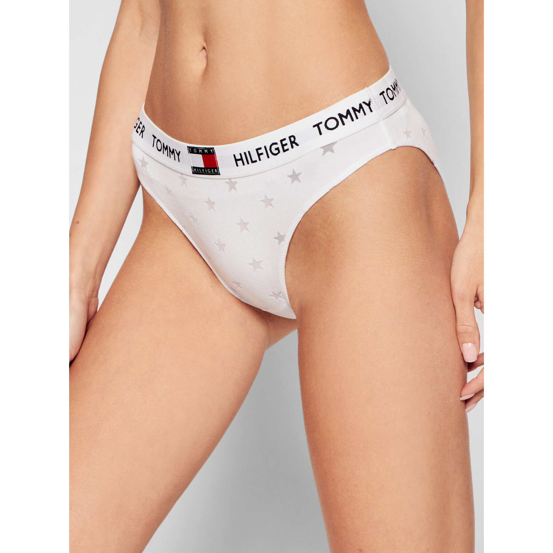 Tommy Hilfiger Класически дамски бикини UW0UW02791 Бял - Pepit.bg