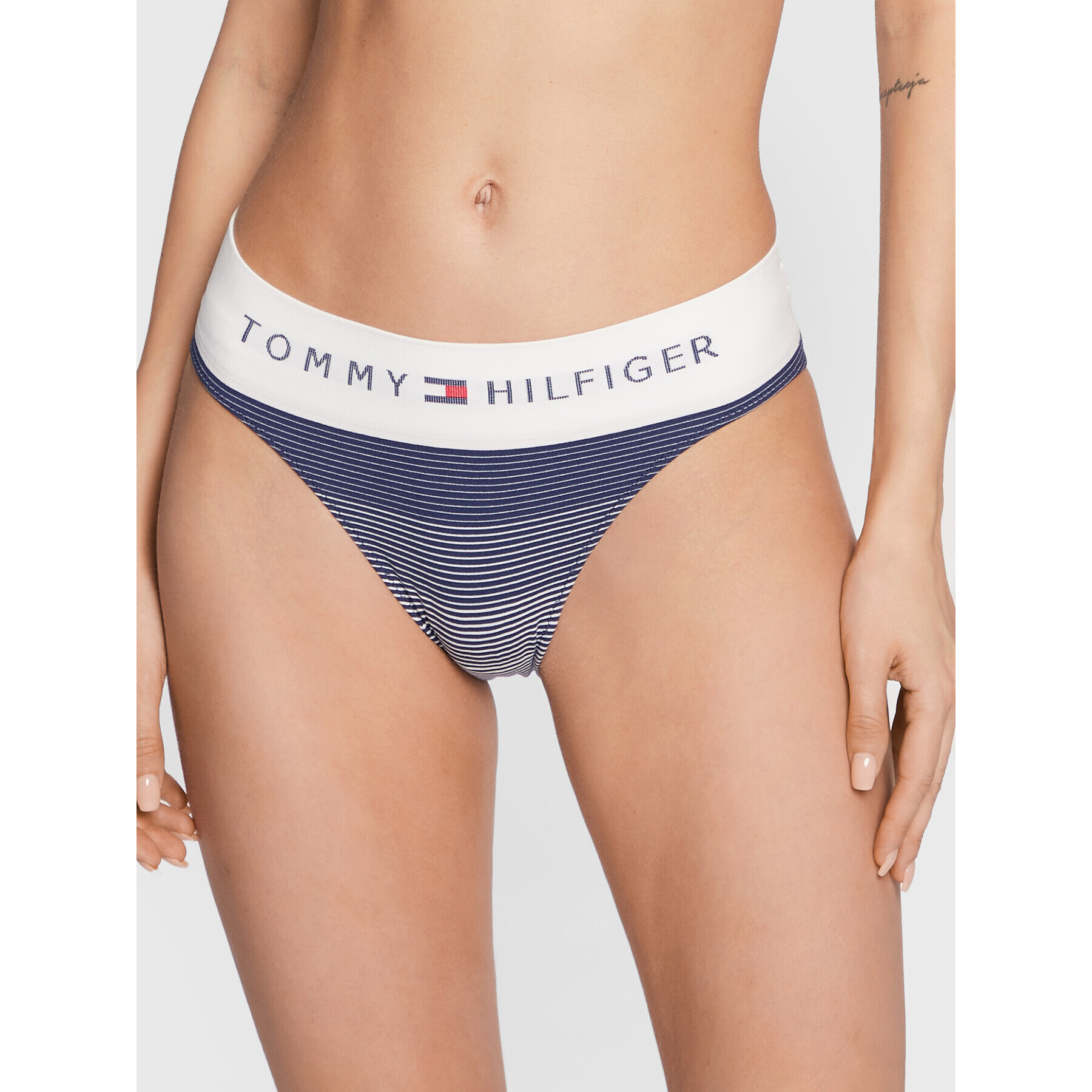 Tommy Hilfiger Класически дамски бикини UW0UW03568 Тъмносин - Pepit.bg