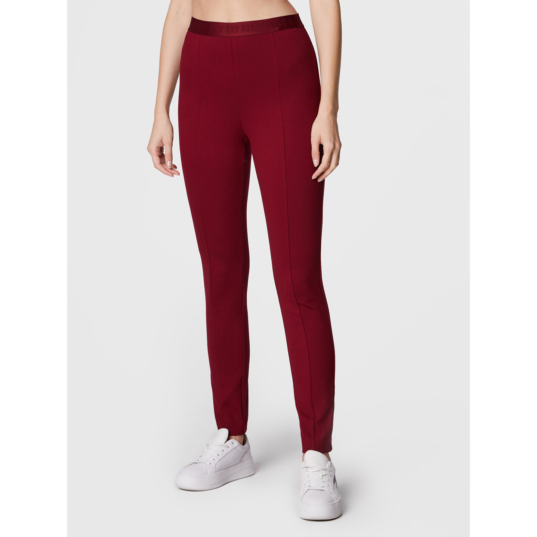 Tommy Hilfiger Клин Audrey WW0WW33449 Бордо Slim Fit - Pepit.bg