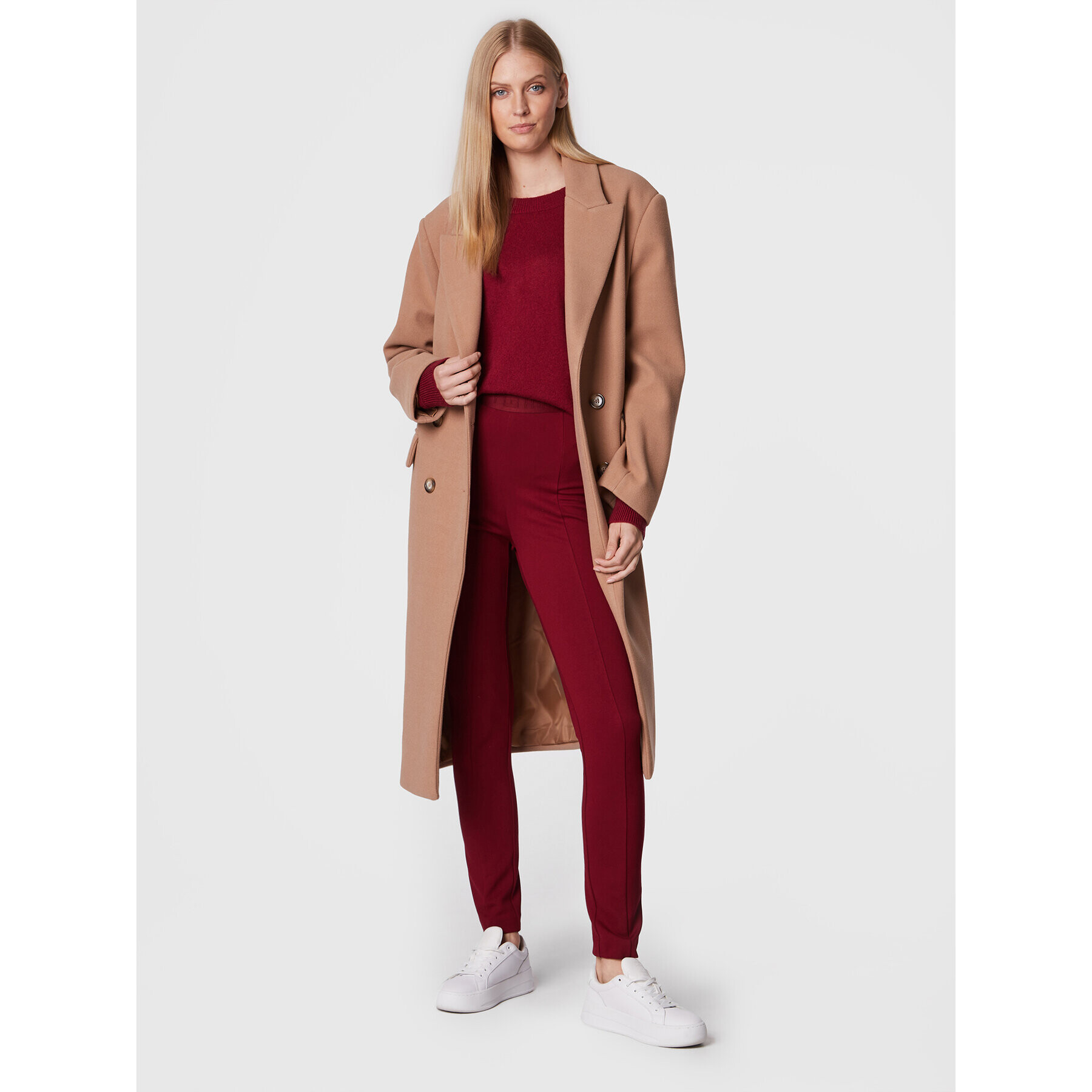 Tommy Hilfiger Клин Audrey WW0WW33449 Бордо Slim Fit - Pepit.bg