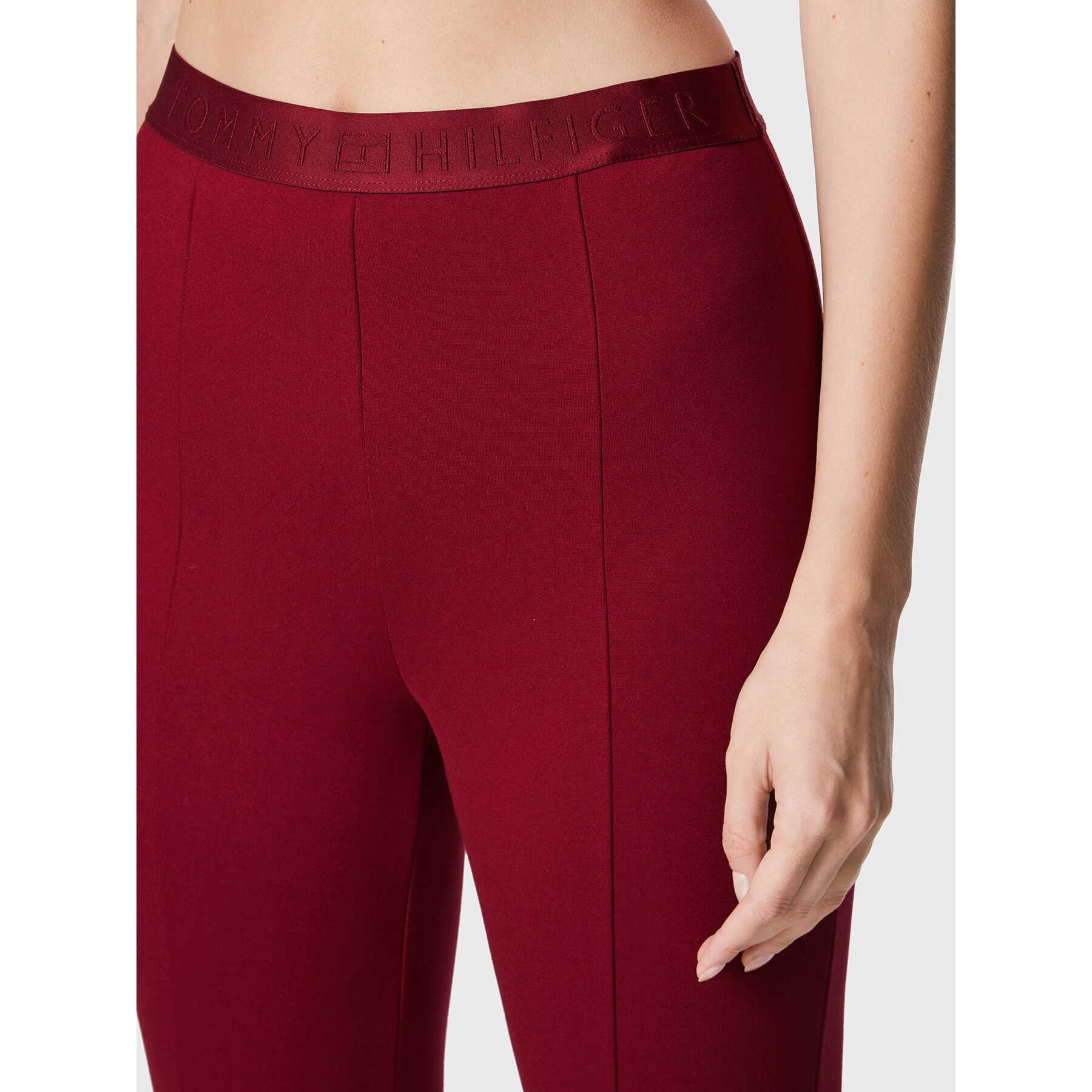 Tommy Hilfiger Клин Audrey WW0WW33449 Бордо Slim Fit - Pepit.bg