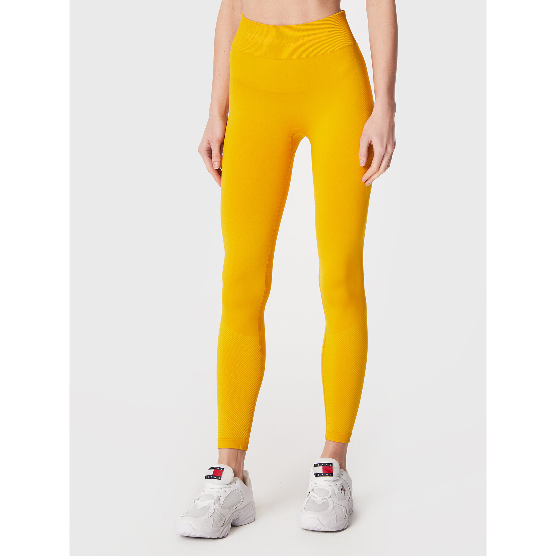 Tommy Hilfiger Клин Shiny Seamless S10S101502 Жълт Slim Fit - Pepit.bg