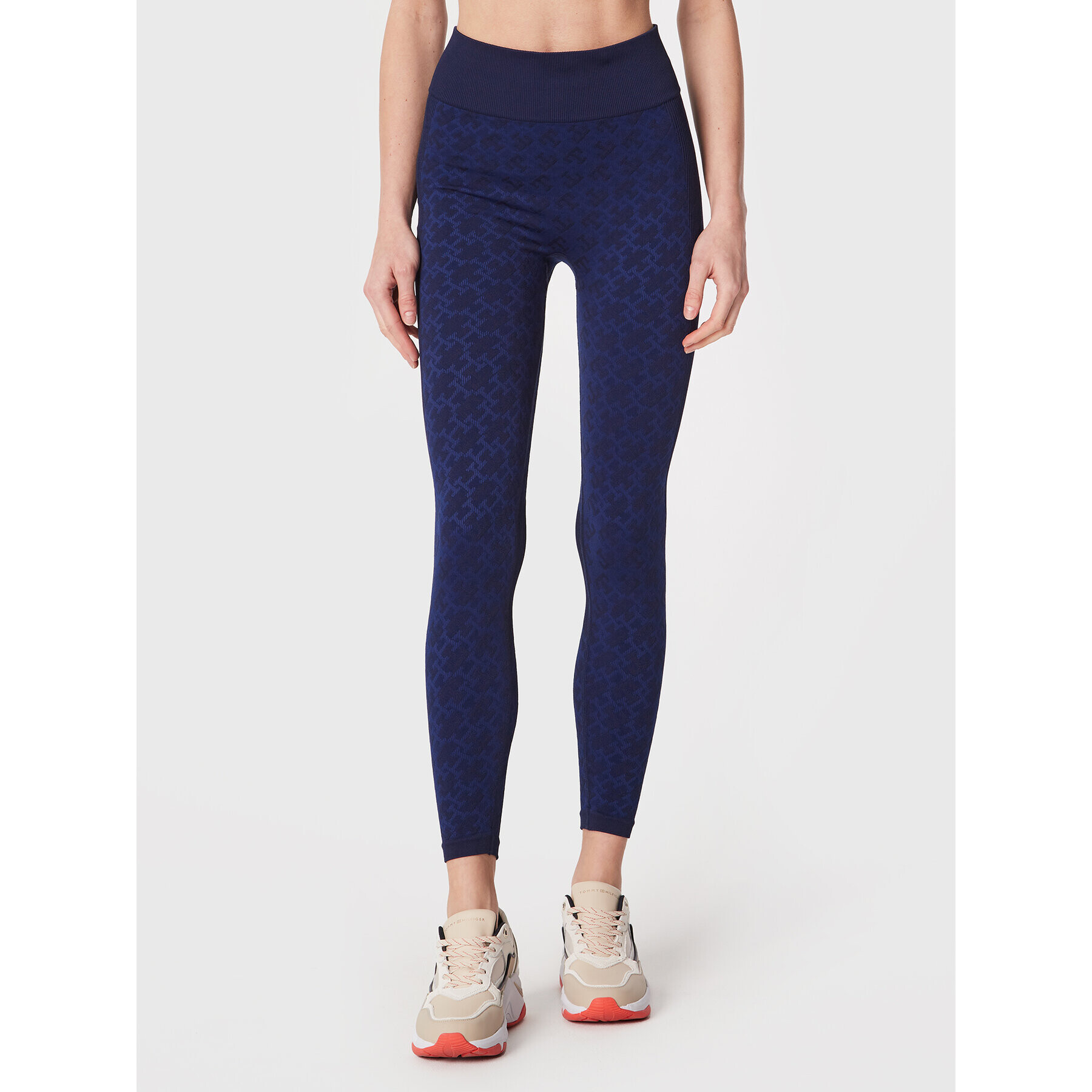 Tommy Hilfiger Клин Th Monogram Seamless S10S101596 Тъмносин Slim Fit - Pepit.bg