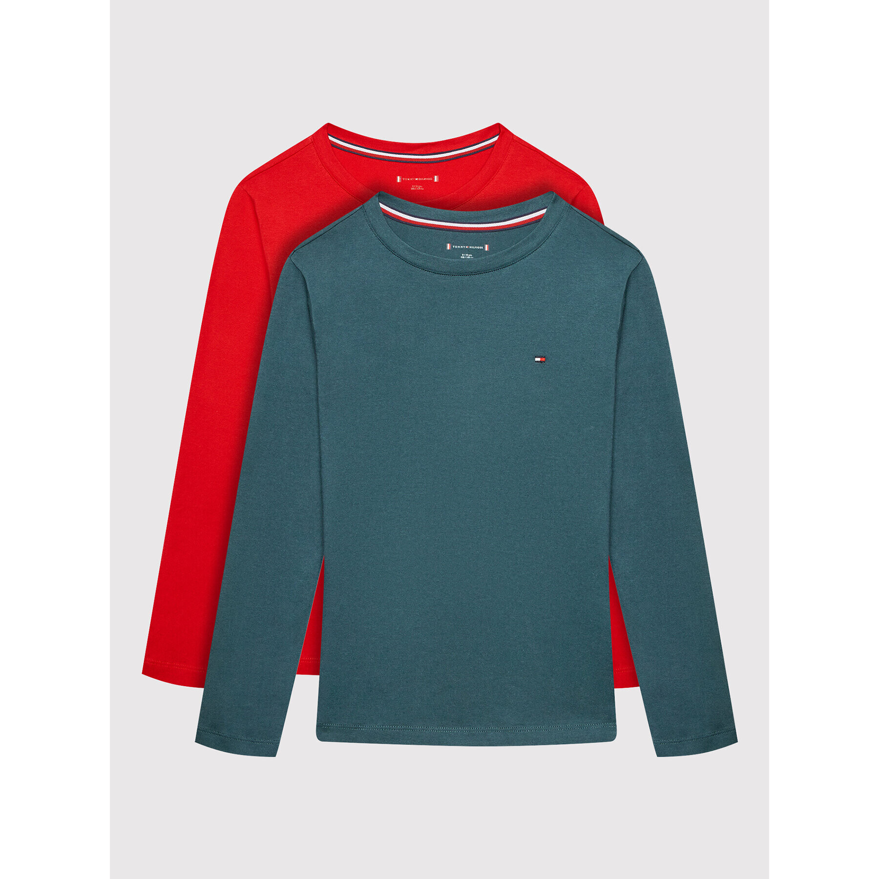 Tommy Hilfiger Комплект 2 блузи Cn Tee UB0UB00309 Цветен Regular Fit - Pepit.bg