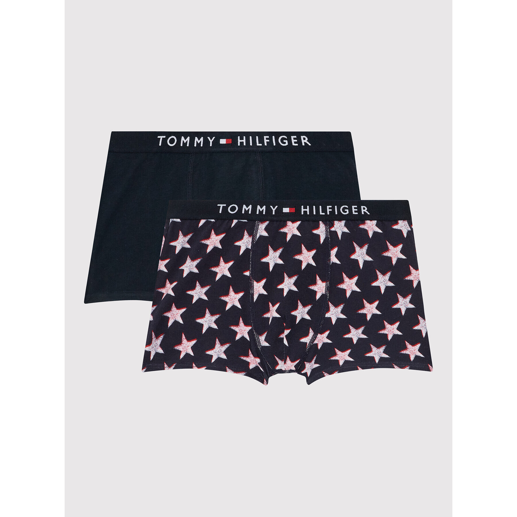 Tommy Hilfiger Комплект 2 чифта боксерки 2p Trunk Print UB0UB00291 Тъмносин - Pepit.bg