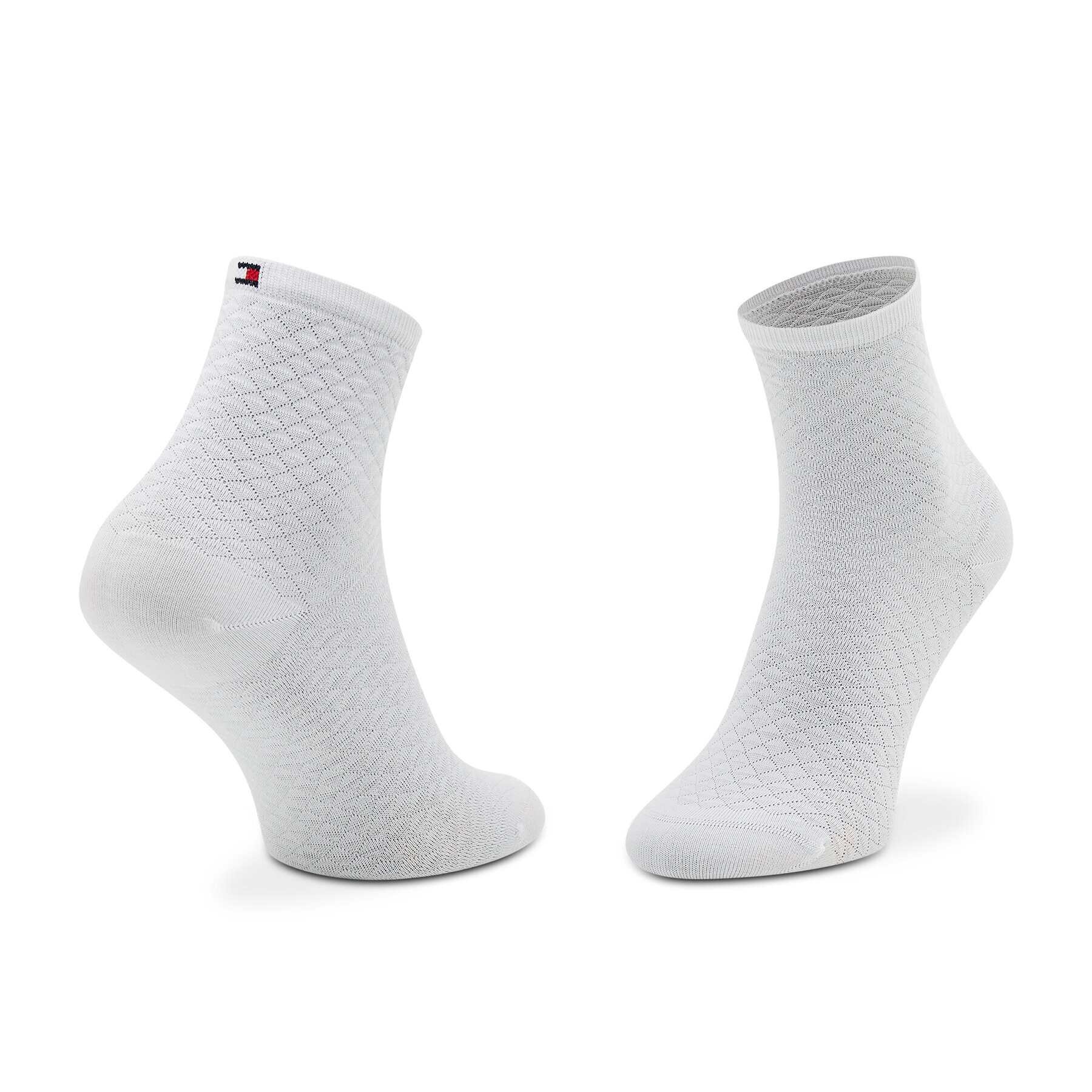 Tommy Hilfiger Комплект 2 чифта дълги чорапи дамски 701218400 Бял - Pepit.bg