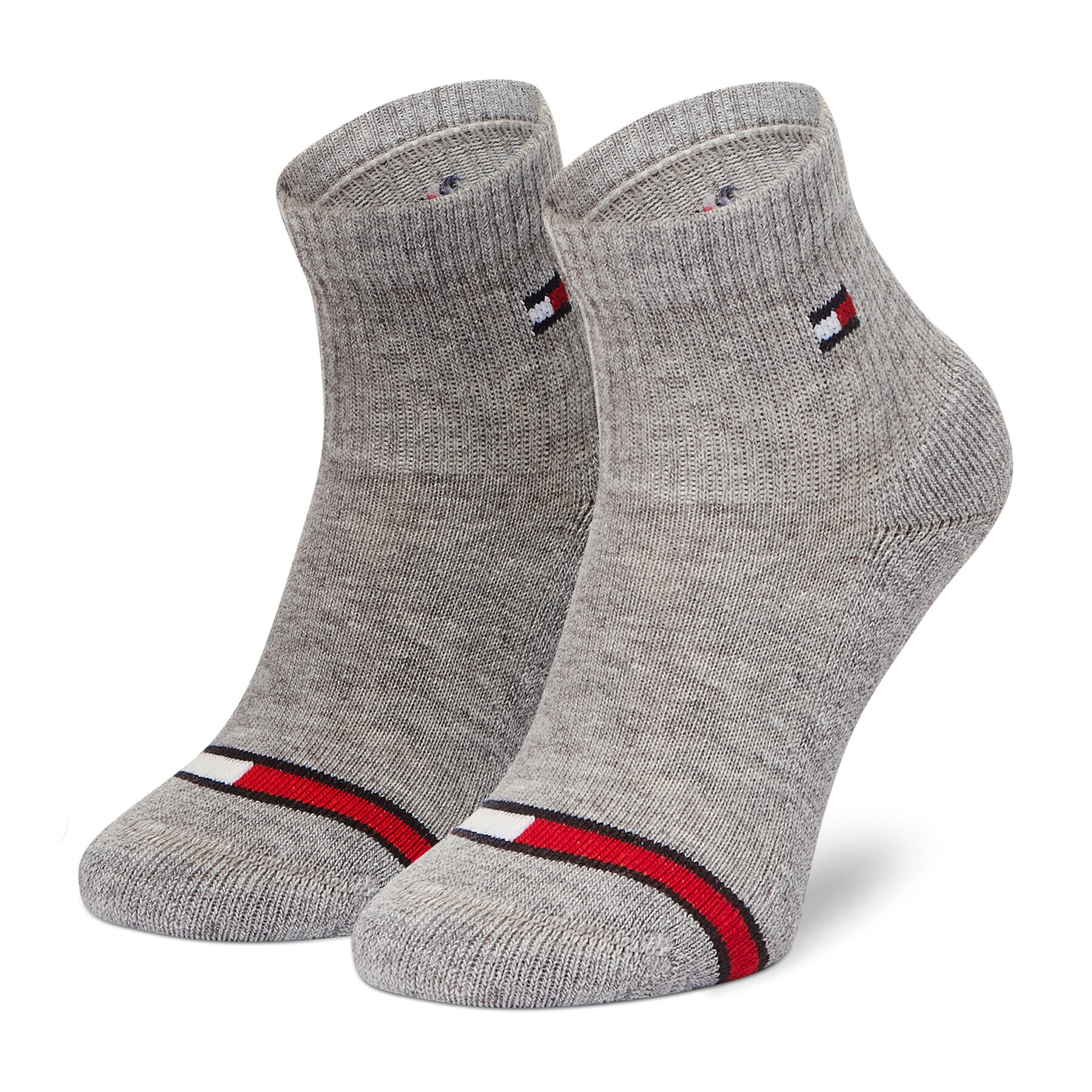 Tommy Hilfiger Комплект 2 чифта дълги чорапи детски 100002319 Сив - Pepit.bg