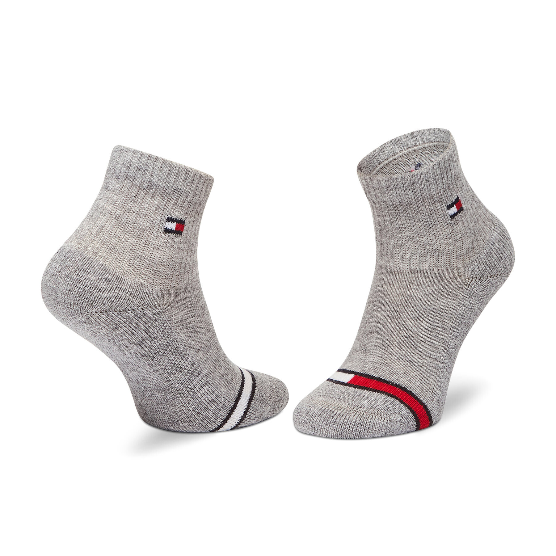 Tommy Hilfiger Комплект 2 чифта дълги чорапи детски 100002319 Сив - Pepit.bg