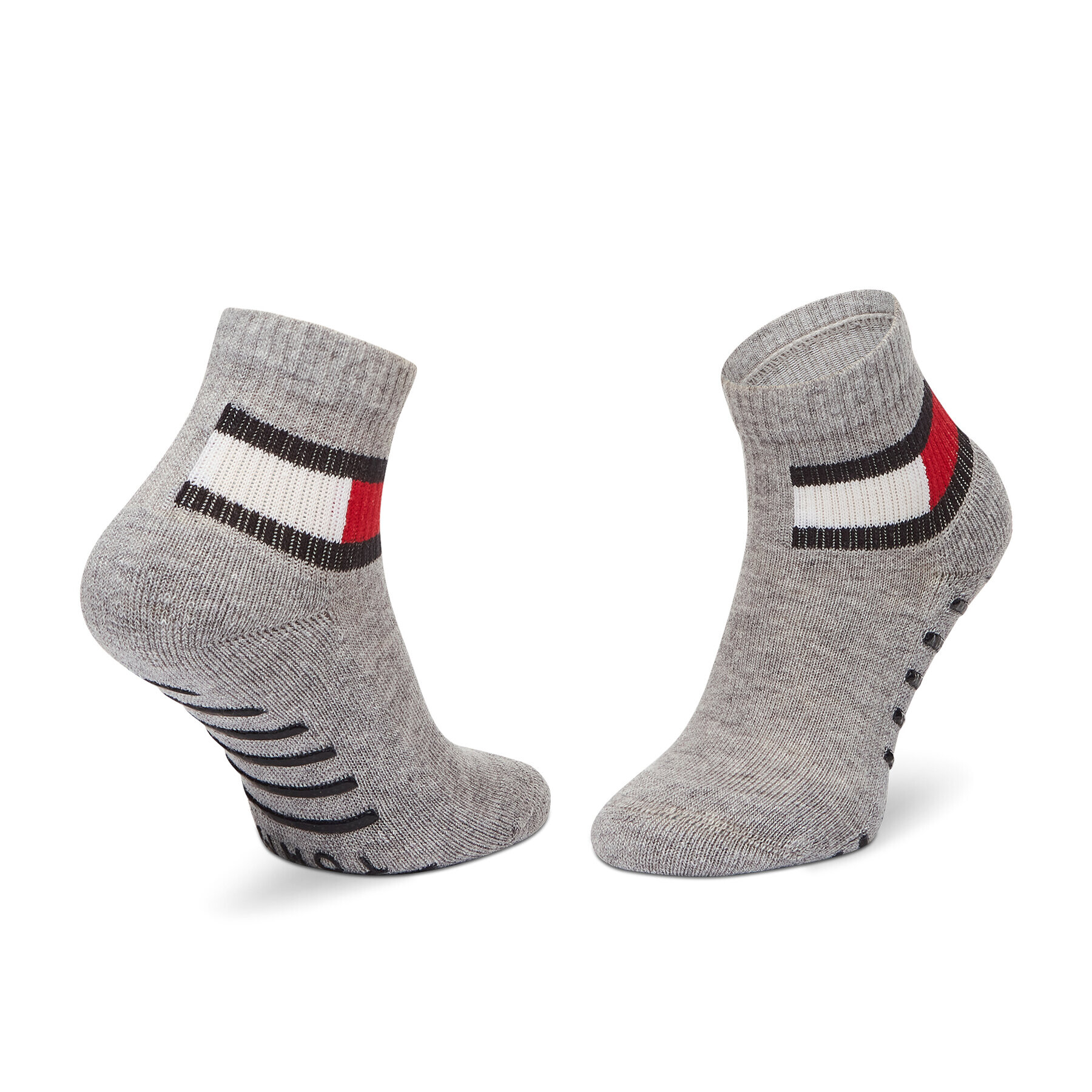 Tommy Hilfiger Комплект 2 чифта дълги чорапи детски 100002319 Сив - Pepit.bg