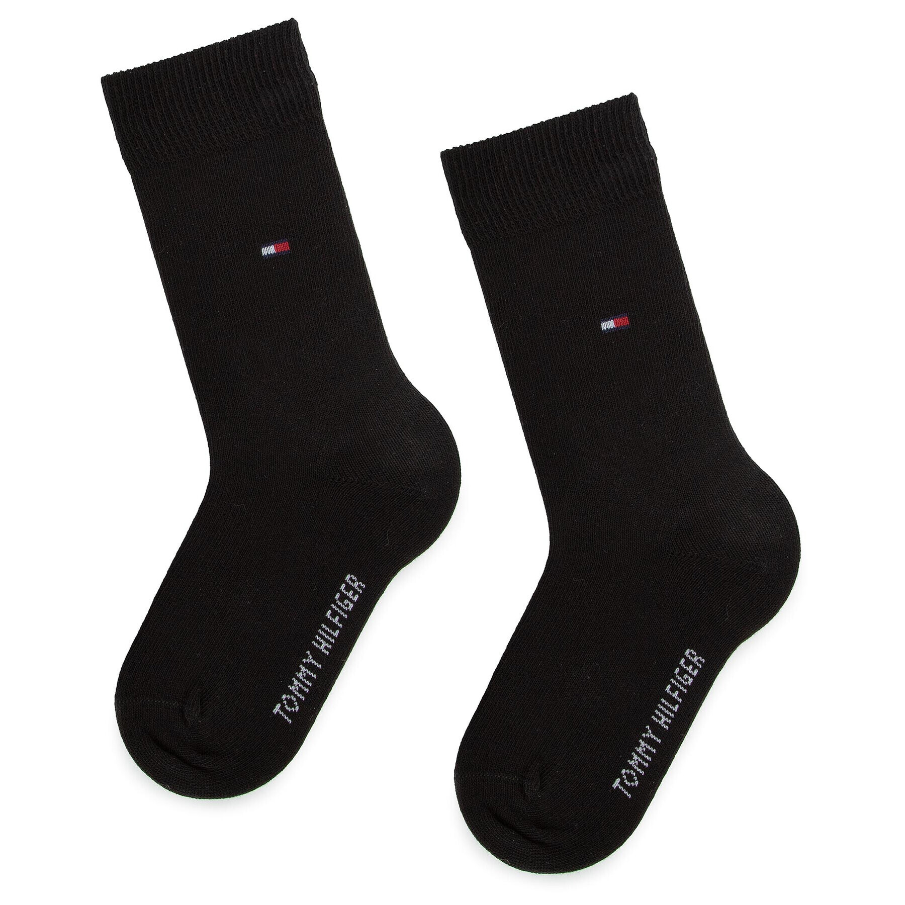 Tommy Hilfiger Комплект 2 чифта дълги чорапи детски 334013001 Черен - Pepit.bg