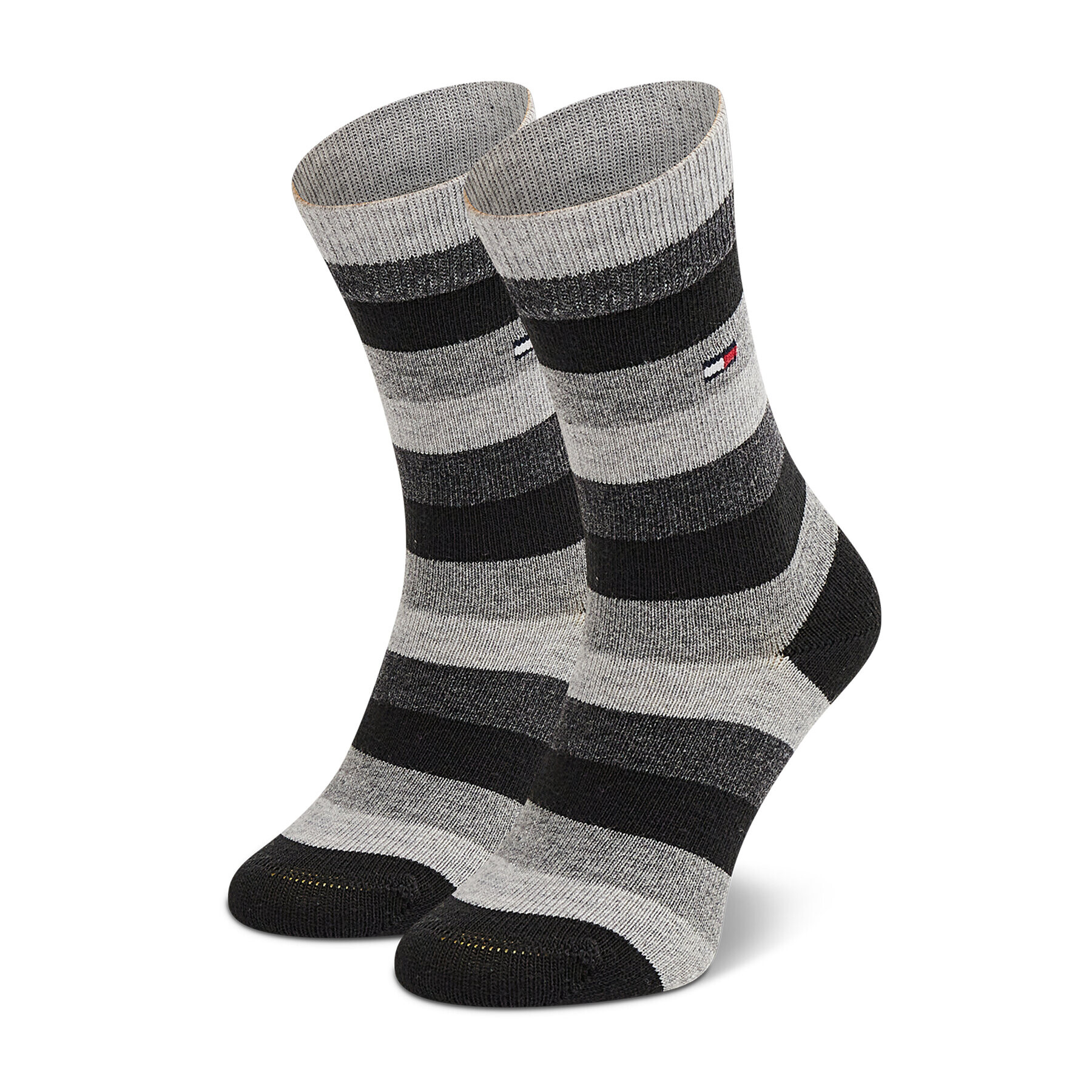 Tommy Hilfiger Комплект 2 чифта дълги чорапи детски 354009001 Сив - Pepit.bg