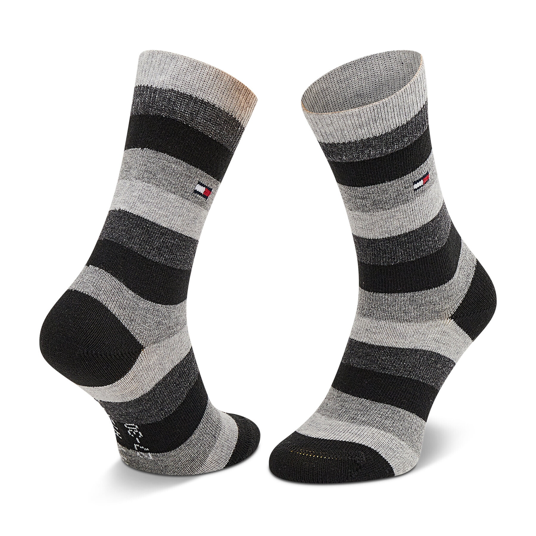 Tommy Hilfiger Комплект 2 чифта дълги чорапи детски 354009001 Сив - Pepit.bg