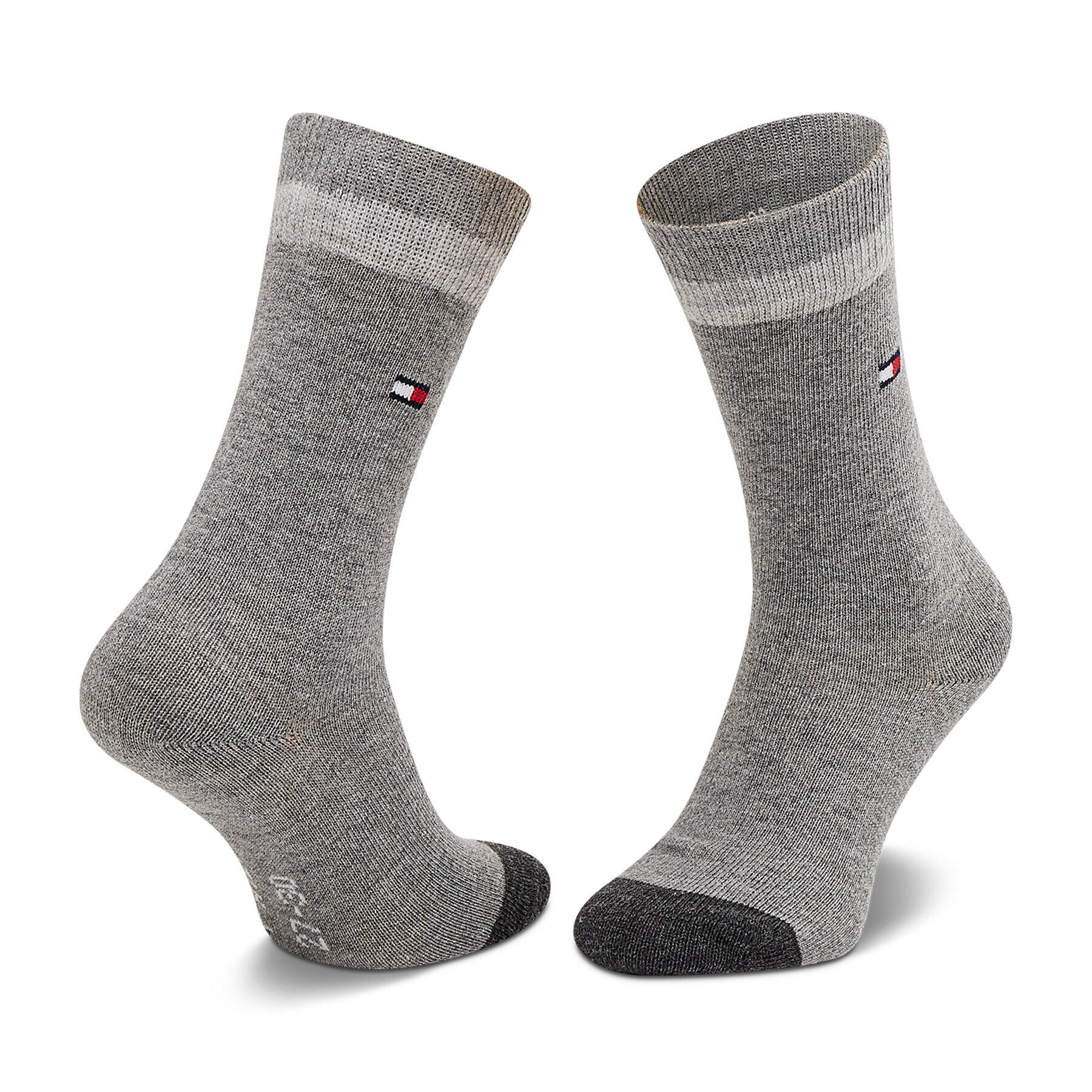 Tommy Hilfiger Комплект 2 чифта дълги чорапи детски 354009001 Сив - Pepit.bg