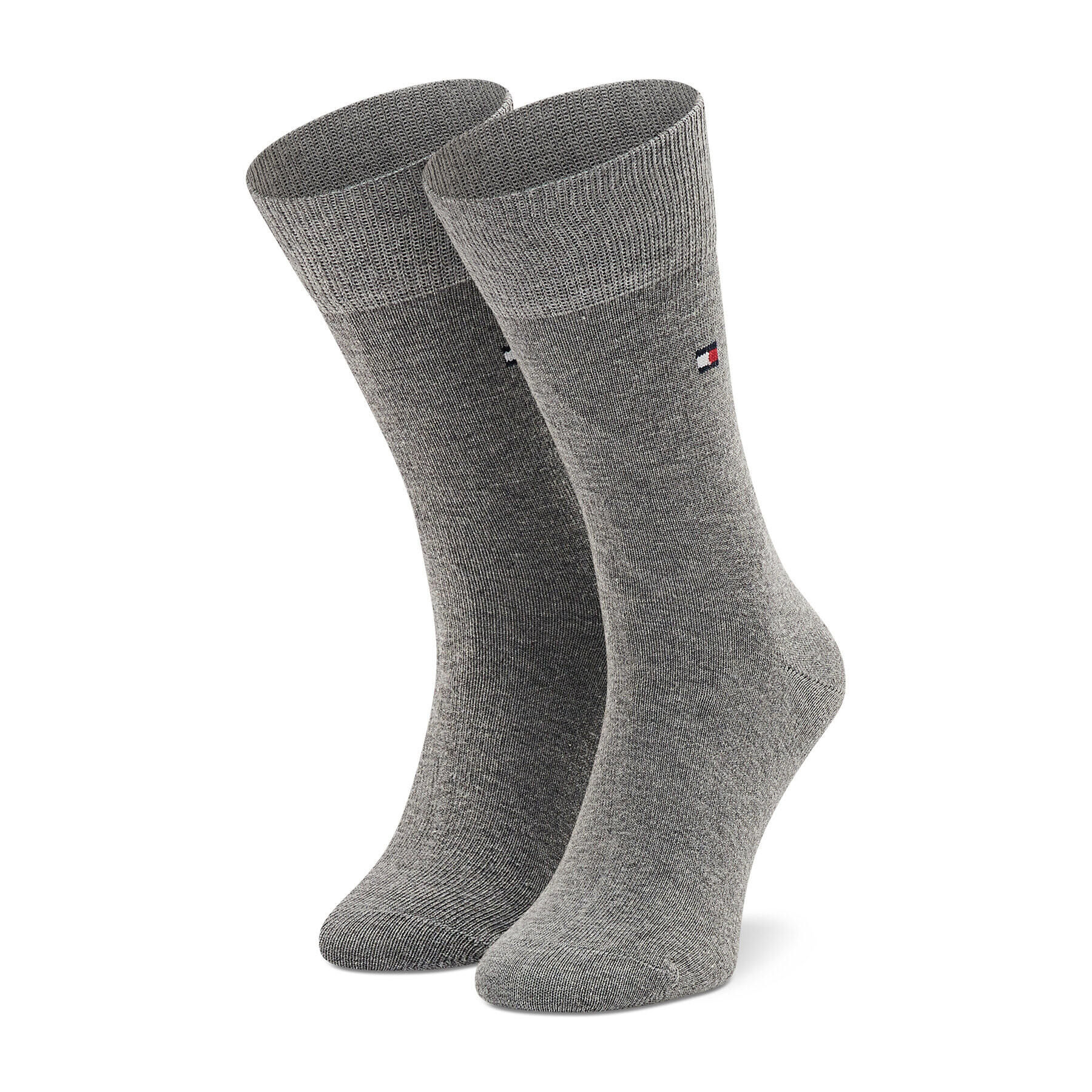 Tommy Hilfiger Комплект 2 чифта дълги чорапи детски 391334 Сив - Pepit.bg