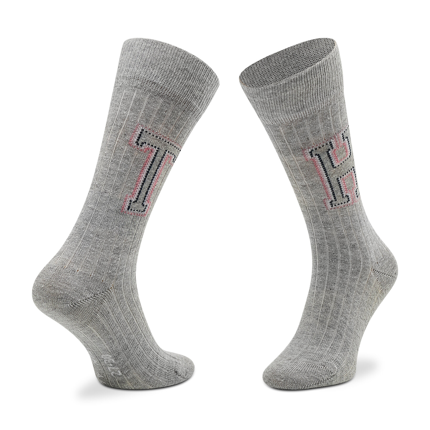 Tommy Hilfiger Комплект 2 чифта дълги чорапи детски 701218365 Сив - Pepit.bg